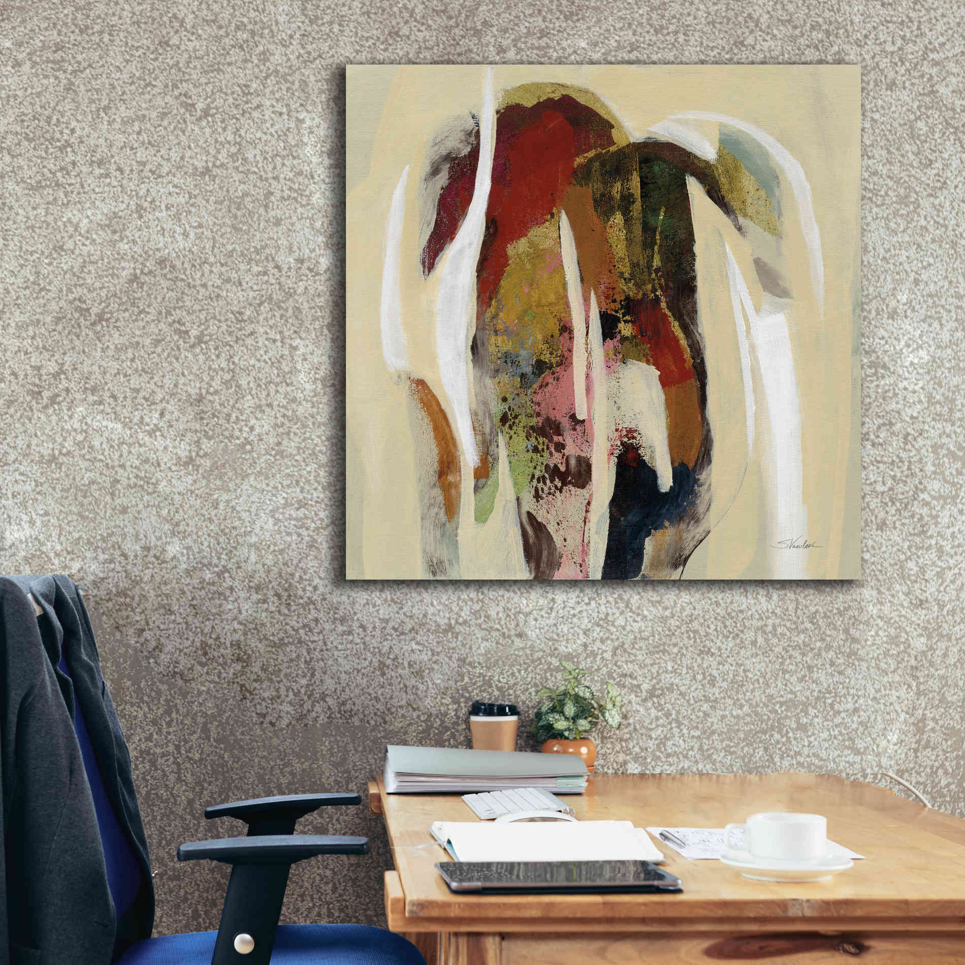 Epic Art 'Terracotta Tile II' by Silvia Vassileva, Canvas Wall Art,37 x 37