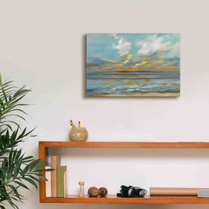 Epic Art 'Rhythmic Sunset Waves' by Silvia Vassileva, Canvas Wall Art,18 x 12