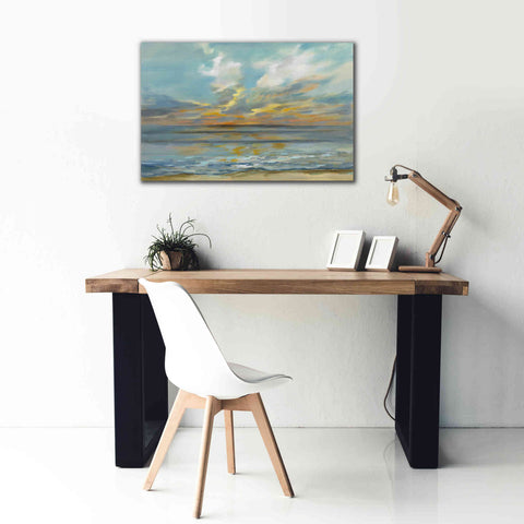 Image of Epic Art 'Rhythmic Sunset Waves' by Silvia Vassileva, Canvas Wall Art,40 x 26