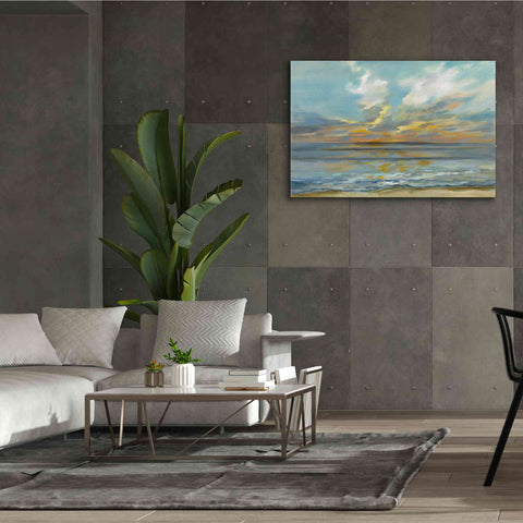 Image of Epic Art 'Rhythmic Sunset Waves' by Silvia Vassileva, Canvas Wall Art,60 x 40