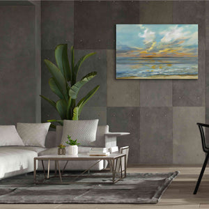 Epic Art 'Rhythmic Sunset Waves' by Silvia Vassileva, Canvas Wall Art,60 x 40