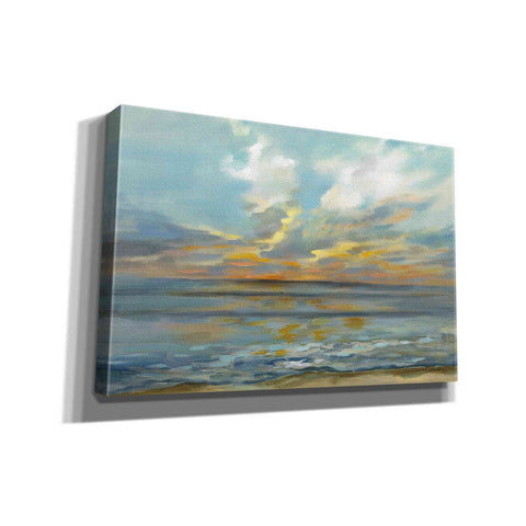 Image of Epic Art 'Rhythmic Sunset Waves' by Silvia Vassileva, Canvas Wall Art,18x12x1.1x0,26x18x1.1x0,40x26x1.74x0,60x40x1.74x0