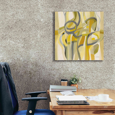 Image of Epic Art 'Mid Mod Yellow' by Silvia Vassileva, Canvas Wall Art,26 x 26