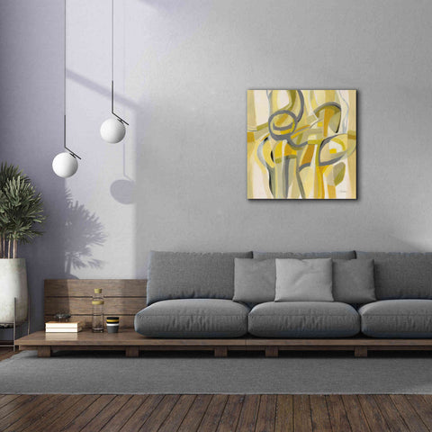 Image of Epic Art 'Mid Mod Yellow' by Silvia Vassileva, Canvas Wall Art,37 x 37
