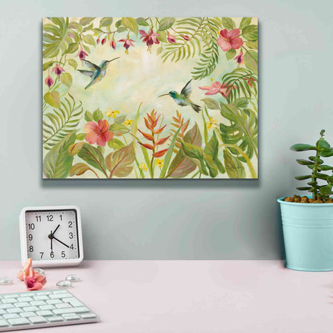 Image of Epic Art 'Hummingbirds Song I' by Silvia Vassileva, Canvas Wall Art,16 x 12