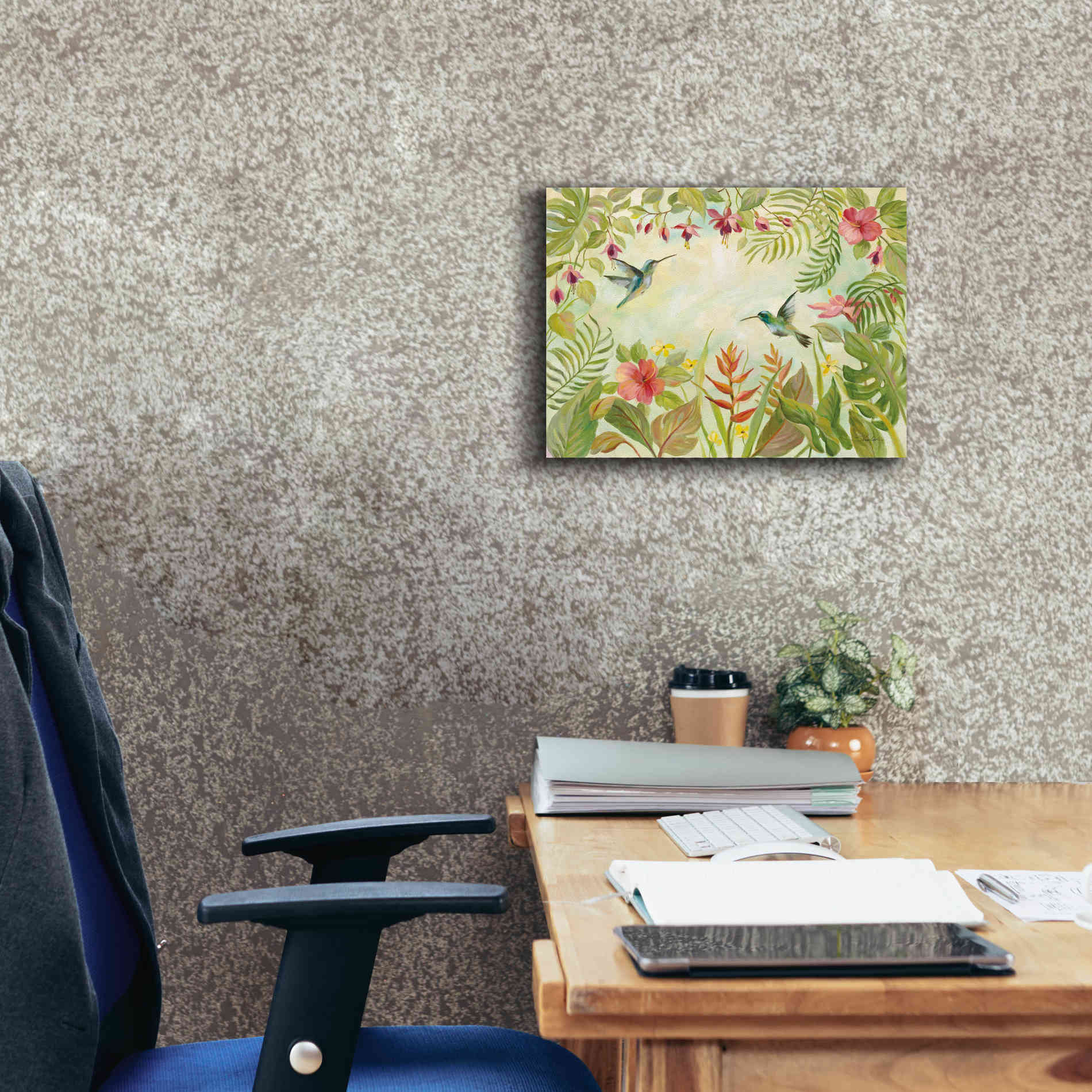 Epic Art 'Hummingbirds Song I' by Silvia Vassileva, Canvas Wall Art,16 x 12