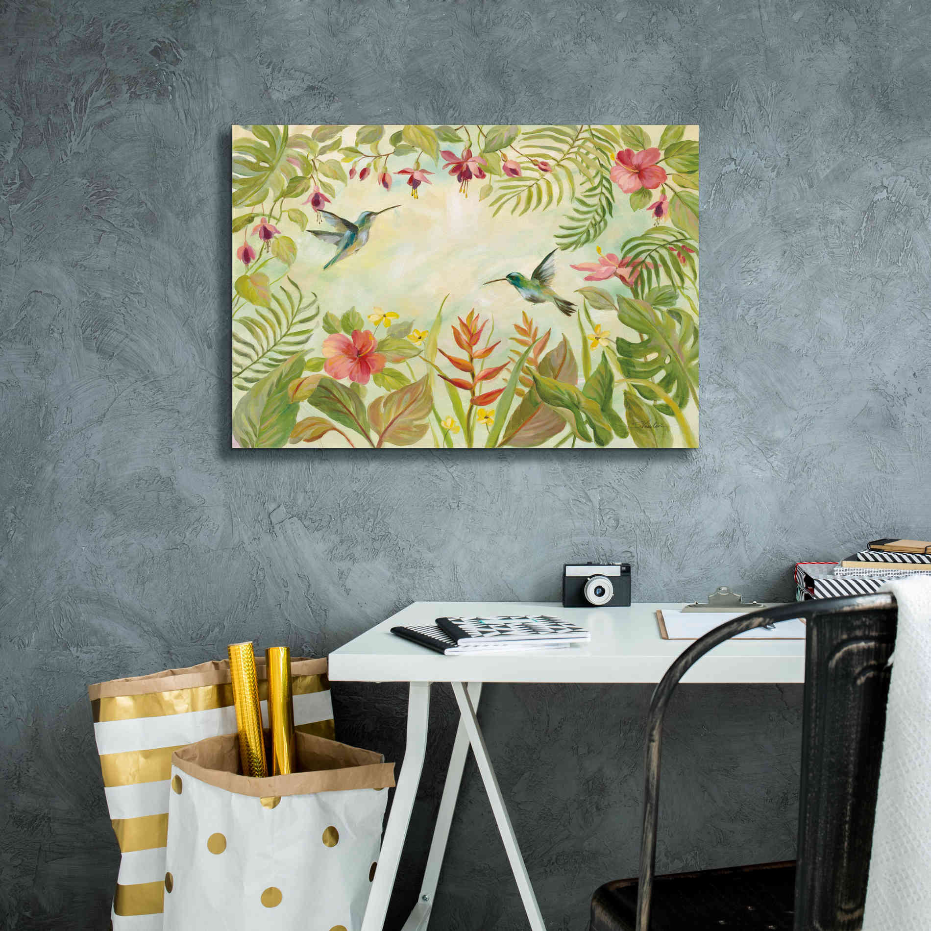 Epic Art 'Hummingbirds Song I' by Silvia Vassileva, Canvas Wall Art,26 x 18