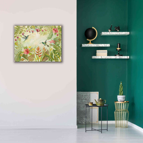 Image of Epic Art 'Hummingbirds Song I' by Silvia Vassileva, Canvas Wall Art,34 x 26