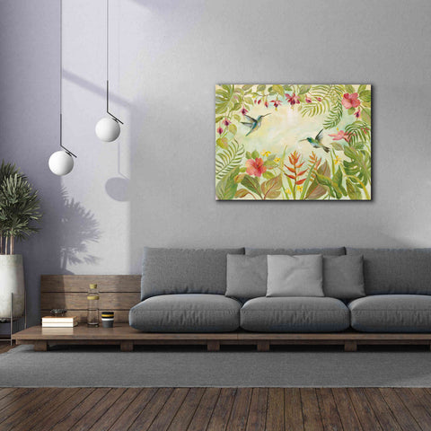 Image of Epic Art 'Hummingbirds Song I' by Silvia Vassileva, Canvas Wall Art,54 x 40