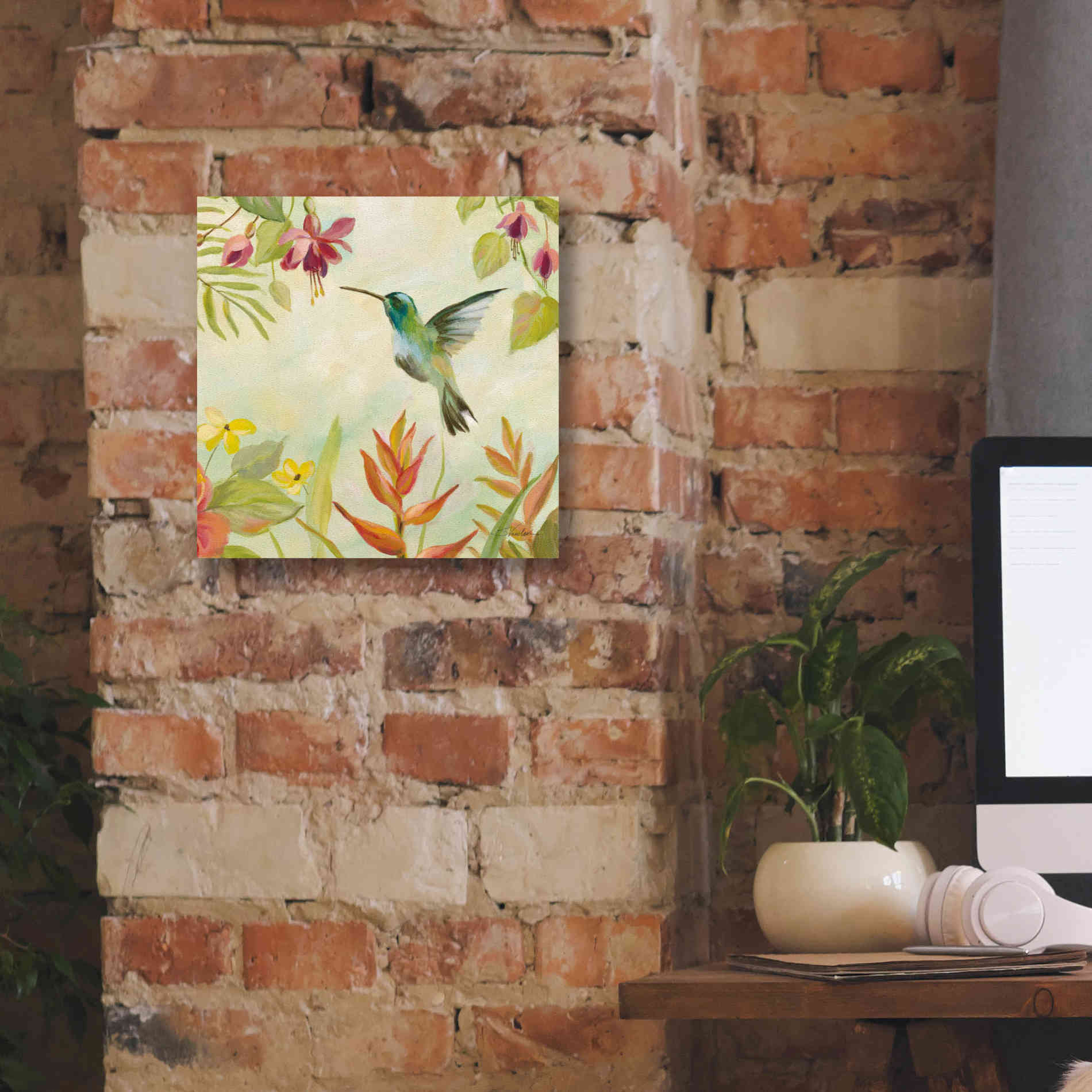 Epic Art 'Hummingbirds Song III' by Silvia Vassileva, Canvas Wall Art,12 x 12