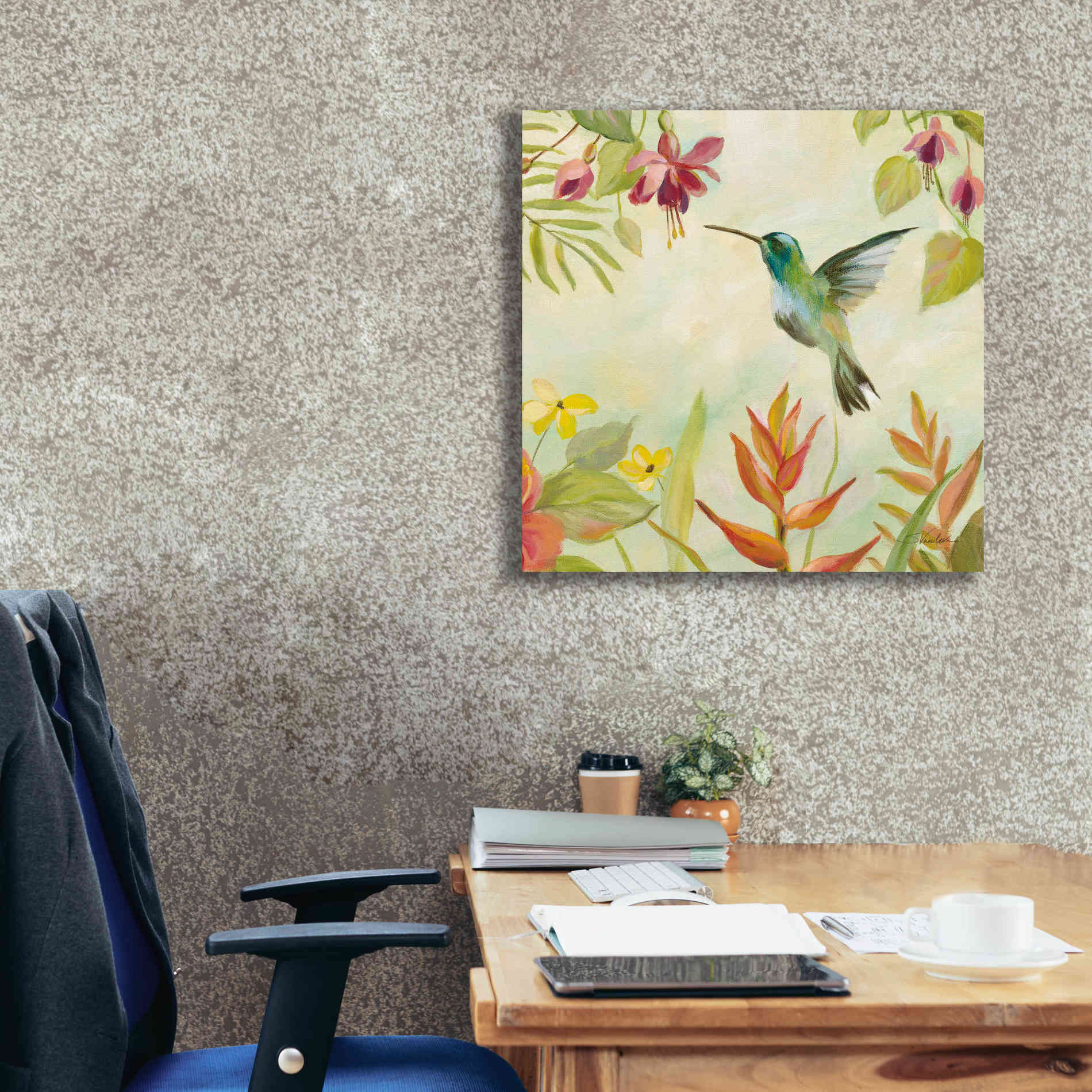 Epic Art 'Hummingbirds Song III' by Silvia Vassileva, Canvas Wall Art,26 x 26