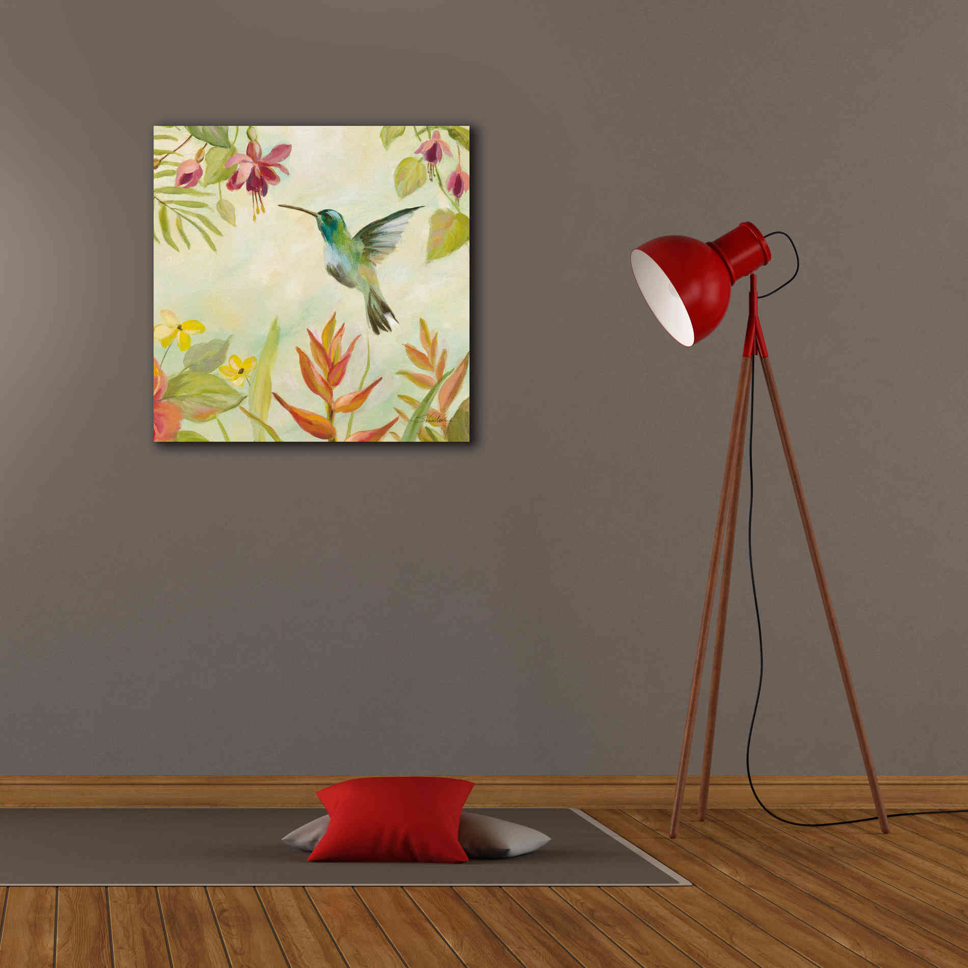 Epic Art 'Hummingbirds Song III' by Silvia Vassileva, Canvas Wall Art,26 x 26