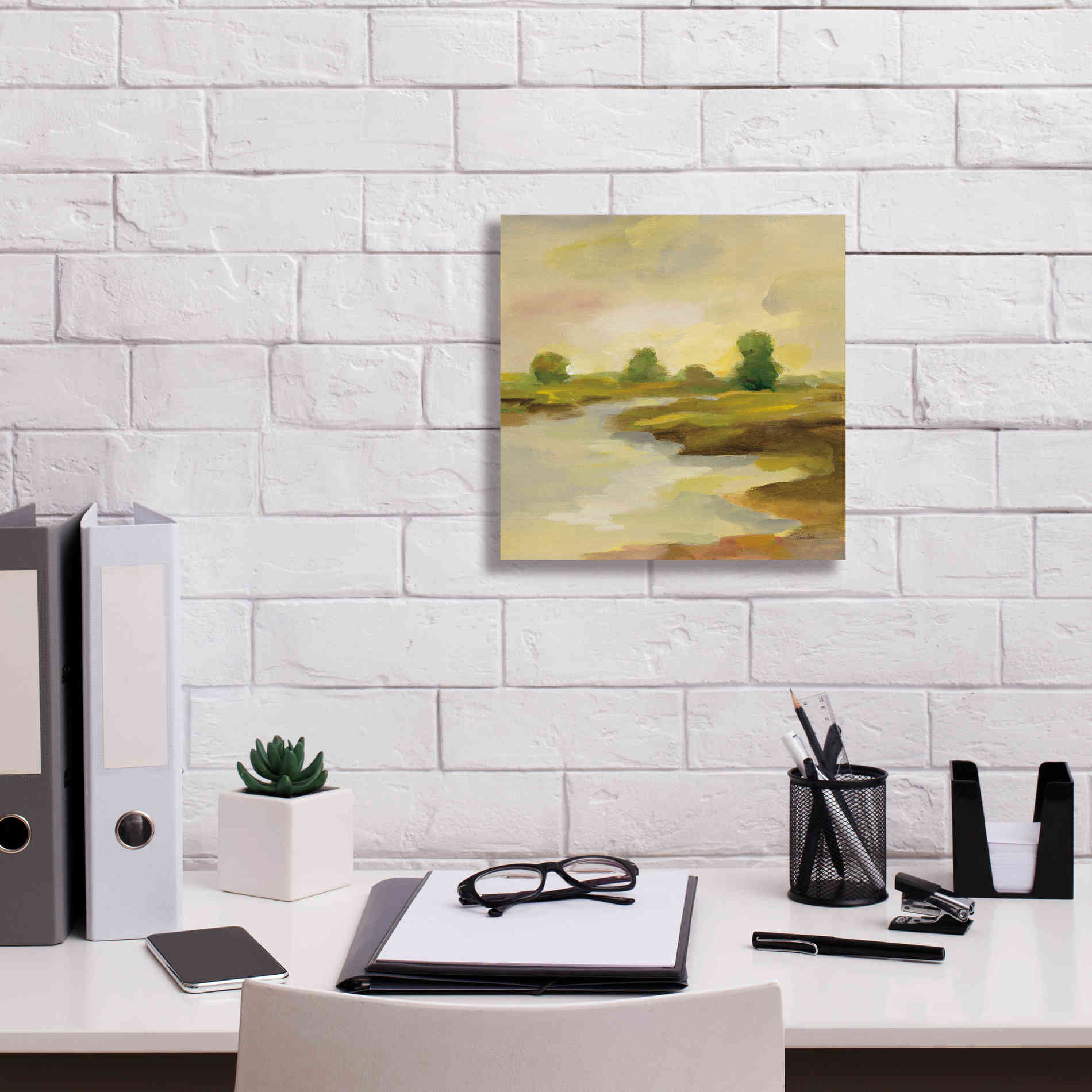 Epic Art 'Chartreuse Fields I' by Silvia Vassileva, Canvas Wall Art,12 x 12