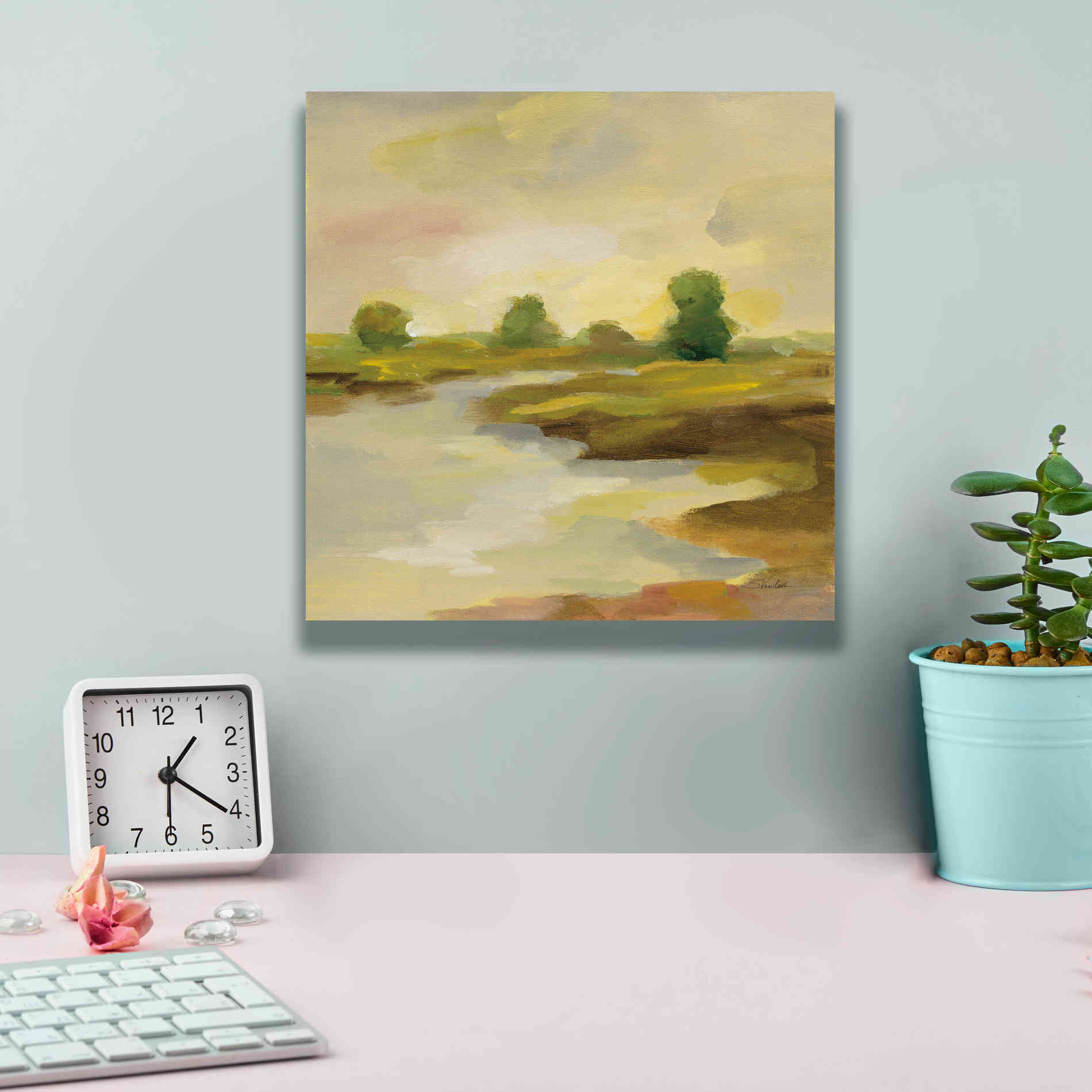 Epic Art 'Chartreuse Fields I' by Silvia Vassileva, Canvas Wall Art,12 x 12