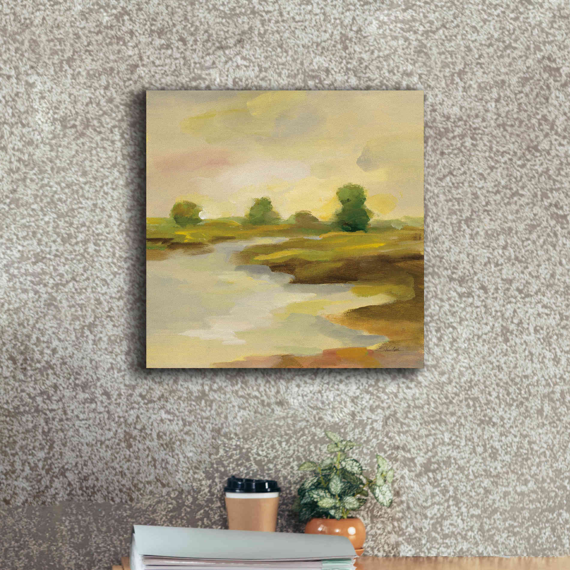 Epic Art 'Chartreuse Fields I' by Silvia Vassileva, Canvas Wall Art,18 x 18