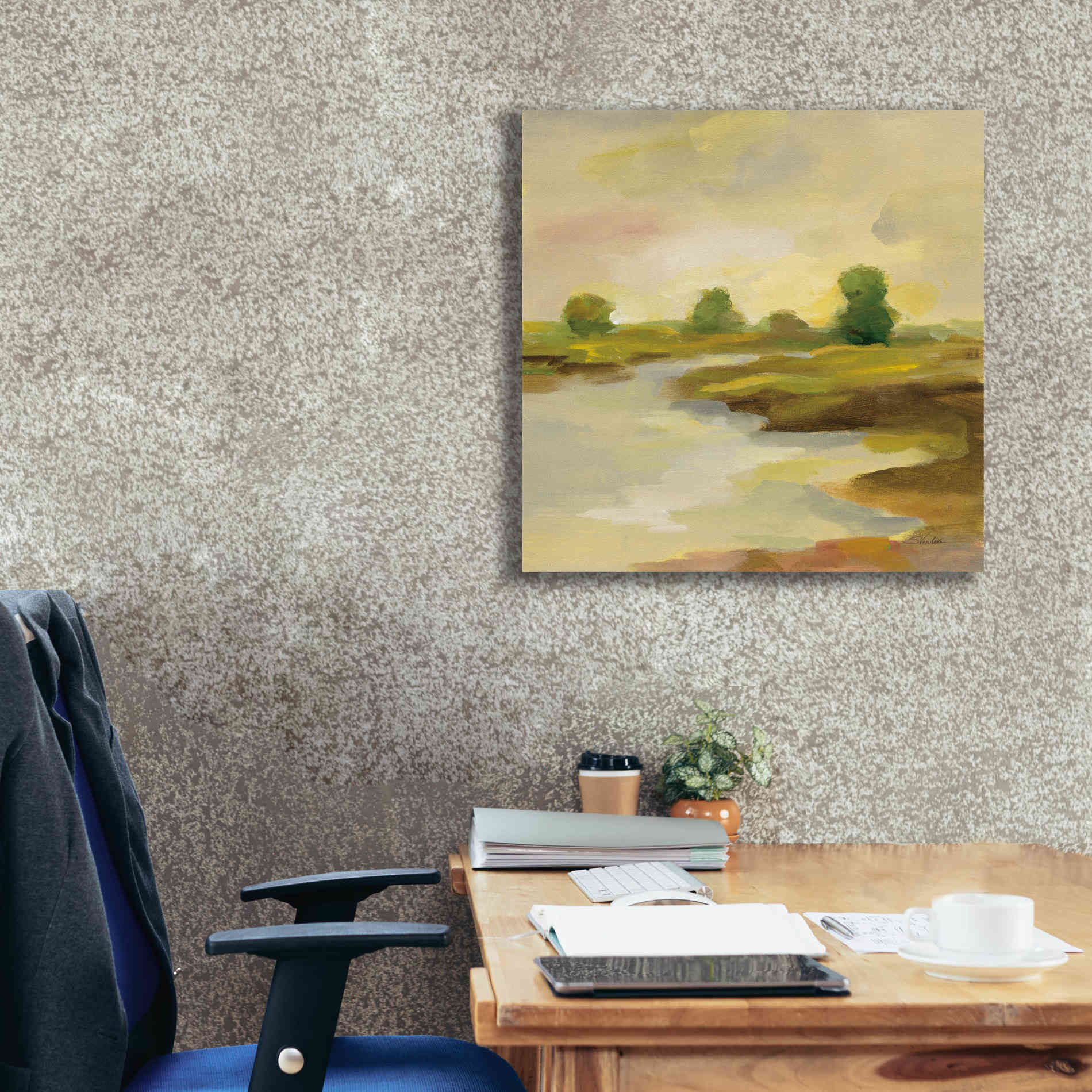 Epic Art 'Chartreuse Fields I' by Silvia Vassileva, Canvas Wall Art,26 x 26