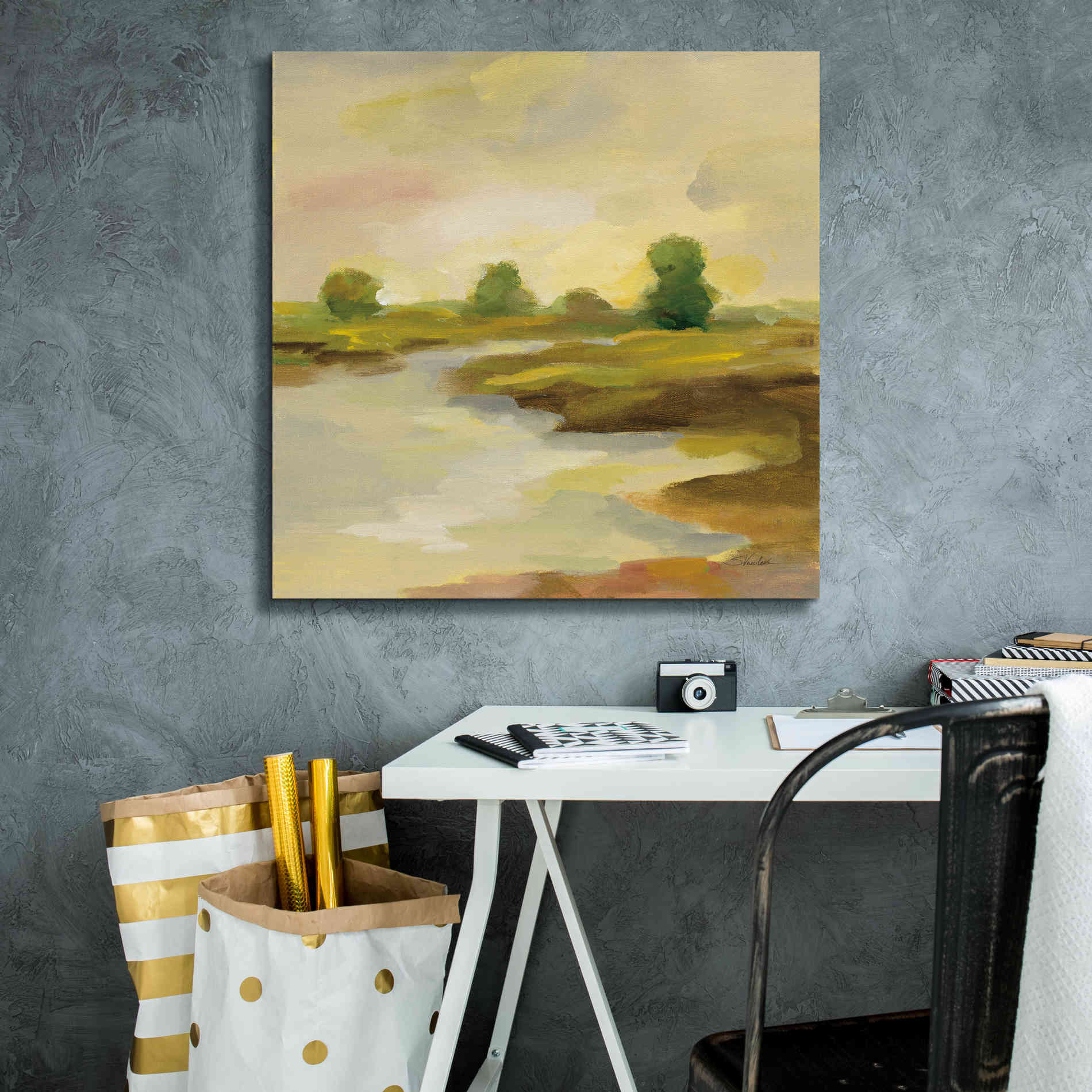 Epic Art 'Chartreuse Fields I' by Silvia Vassileva, Canvas Wall Art,26 x 26