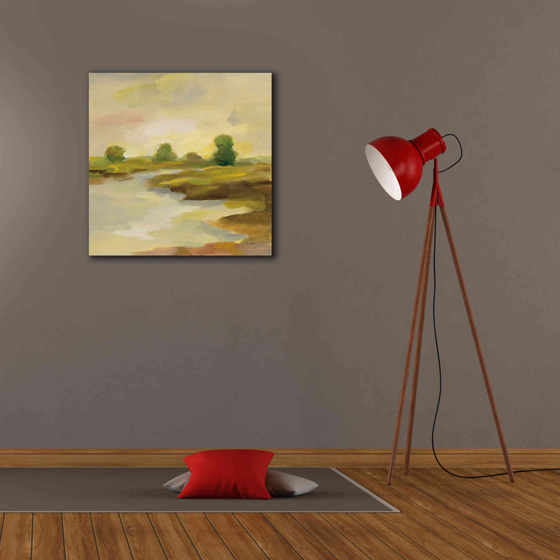 Epic Art 'Chartreuse Fields I' by Silvia Vassileva, Canvas Wall Art,26 x 26