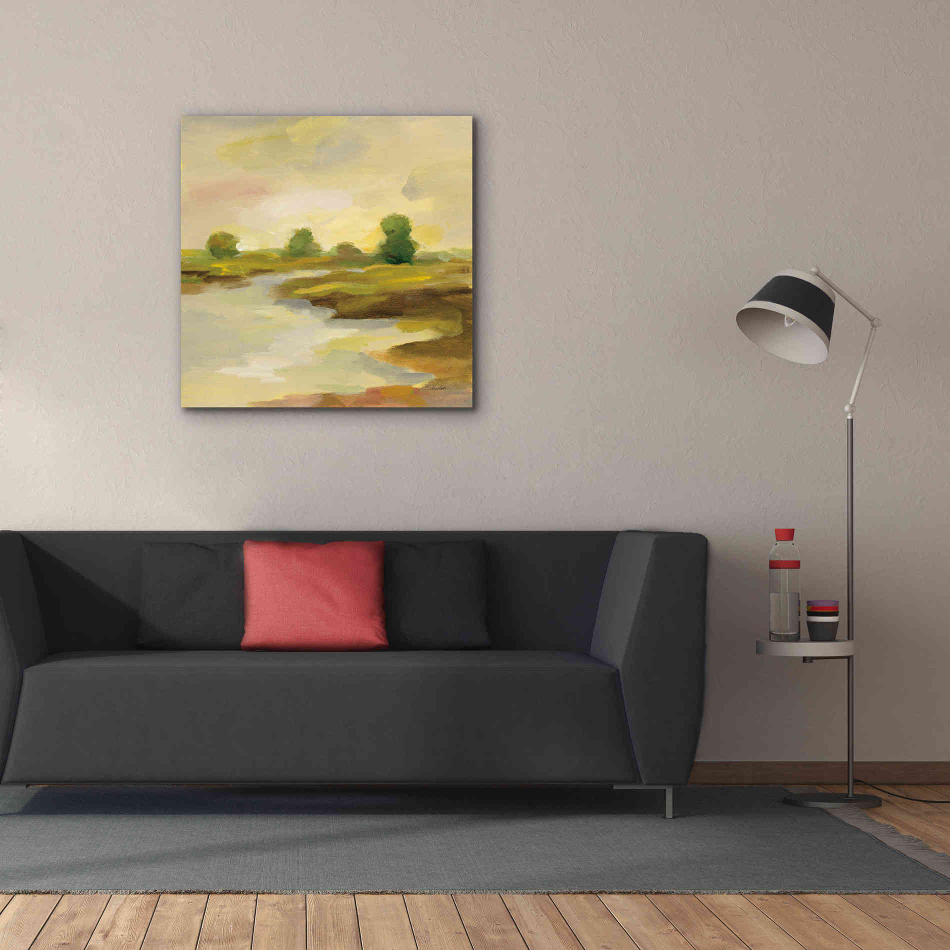 Epic Art 'Chartreuse Fields I' by Silvia Vassileva, Canvas Wall Art,37 x 37