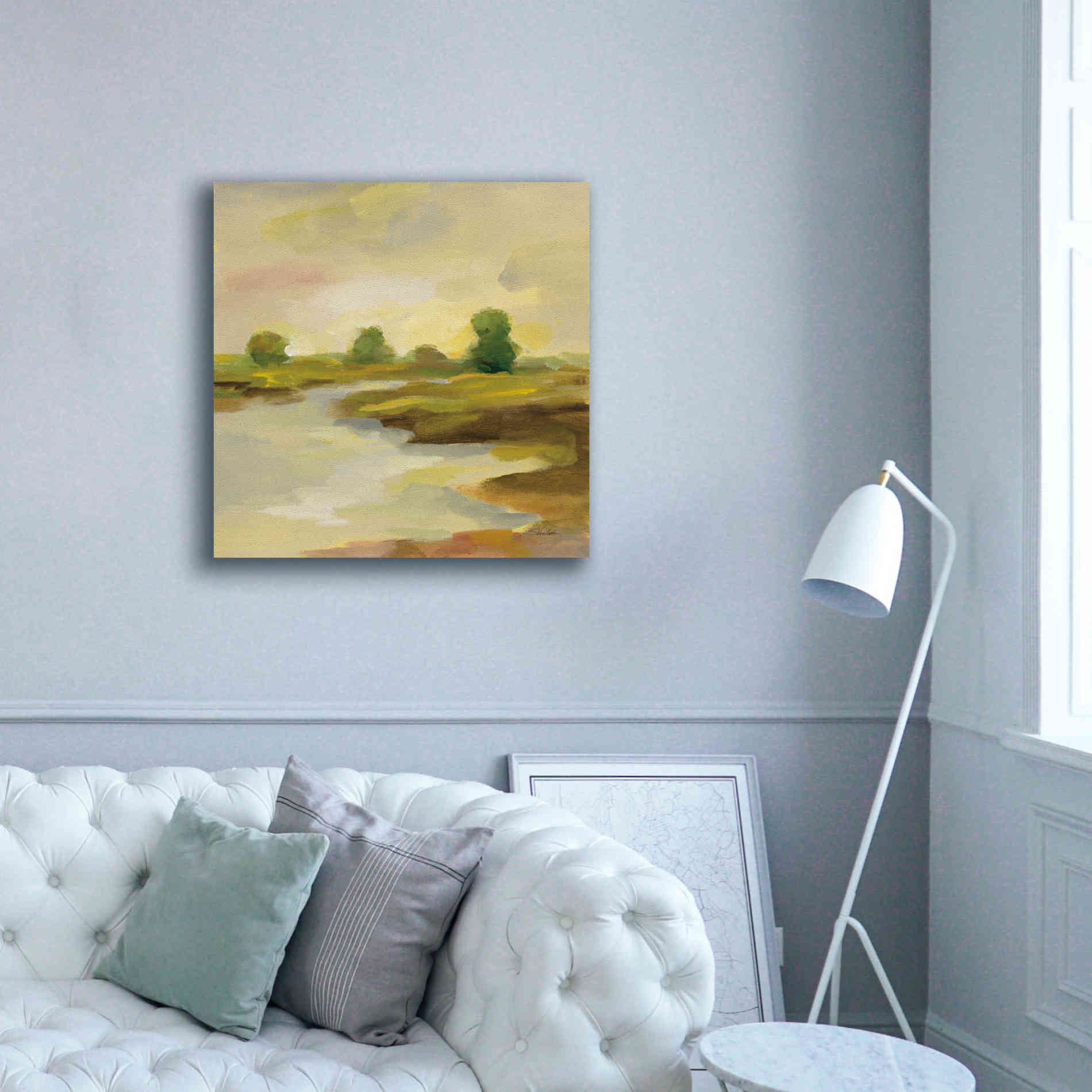 Epic Art 'Chartreuse Fields I' by Silvia Vassileva, Canvas Wall Art,37 x 37