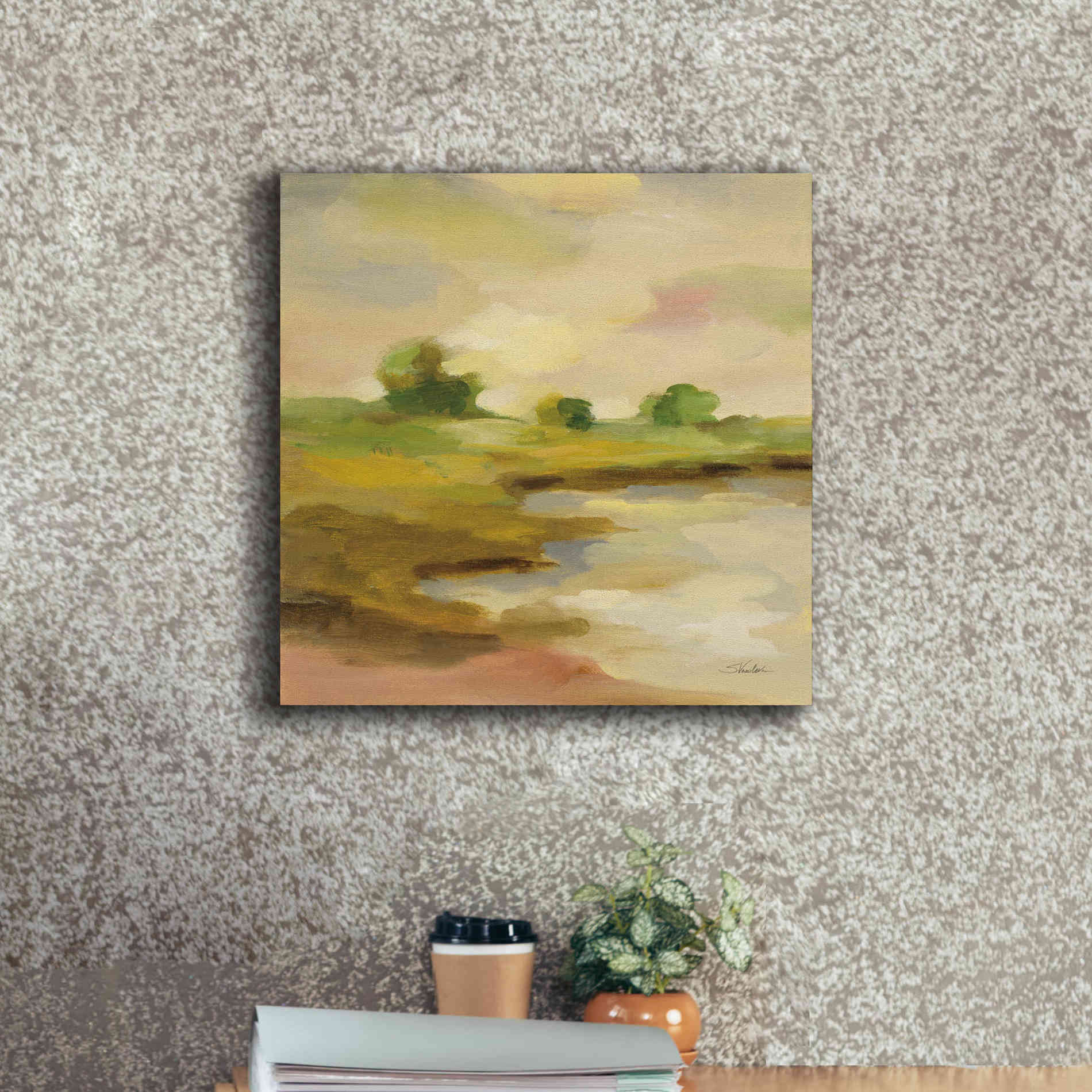 Epic Art 'Chartreuse Fields II' by Silvia Vassileva, Canvas Wall Art,18 x 18