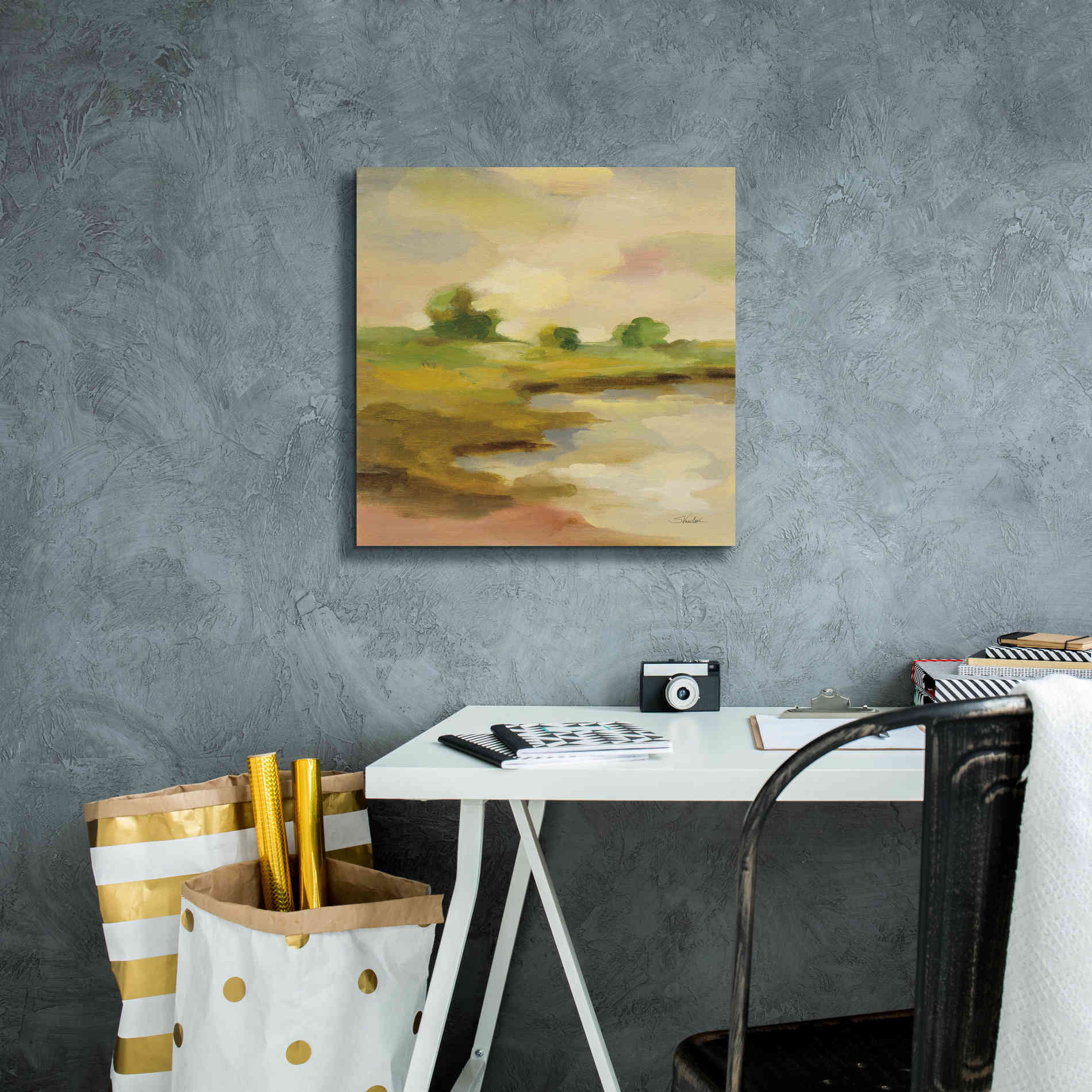 Epic Art 'Chartreuse Fields II' by Silvia Vassileva, Canvas Wall Art,18 x 18