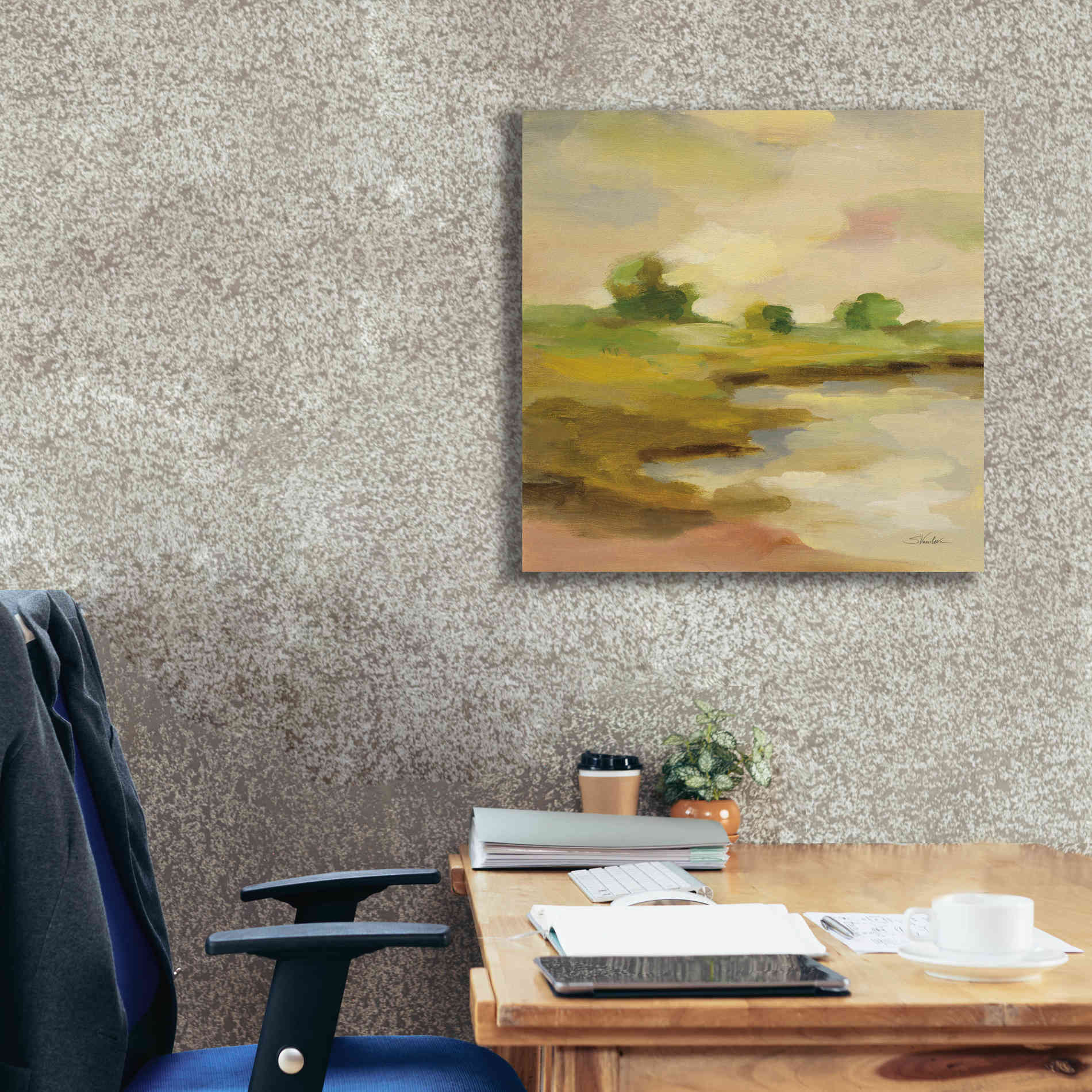 Epic Art 'Chartreuse Fields II' by Silvia Vassileva, Canvas Wall Art,26 x 26