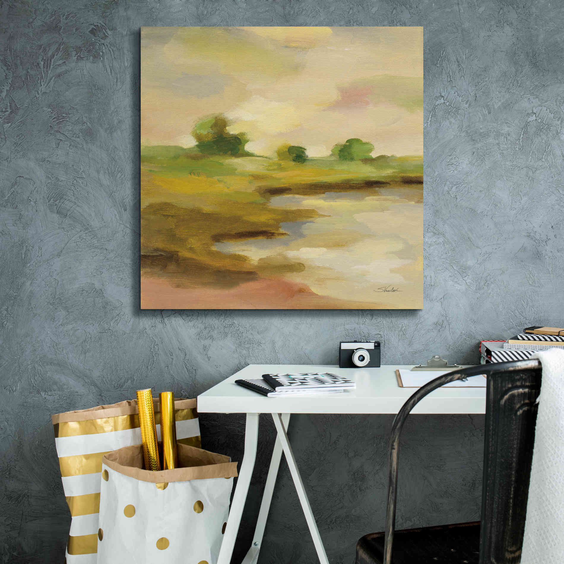 Epic Art 'Chartreuse Fields II' by Silvia Vassileva, Canvas Wall Art,26 x 26