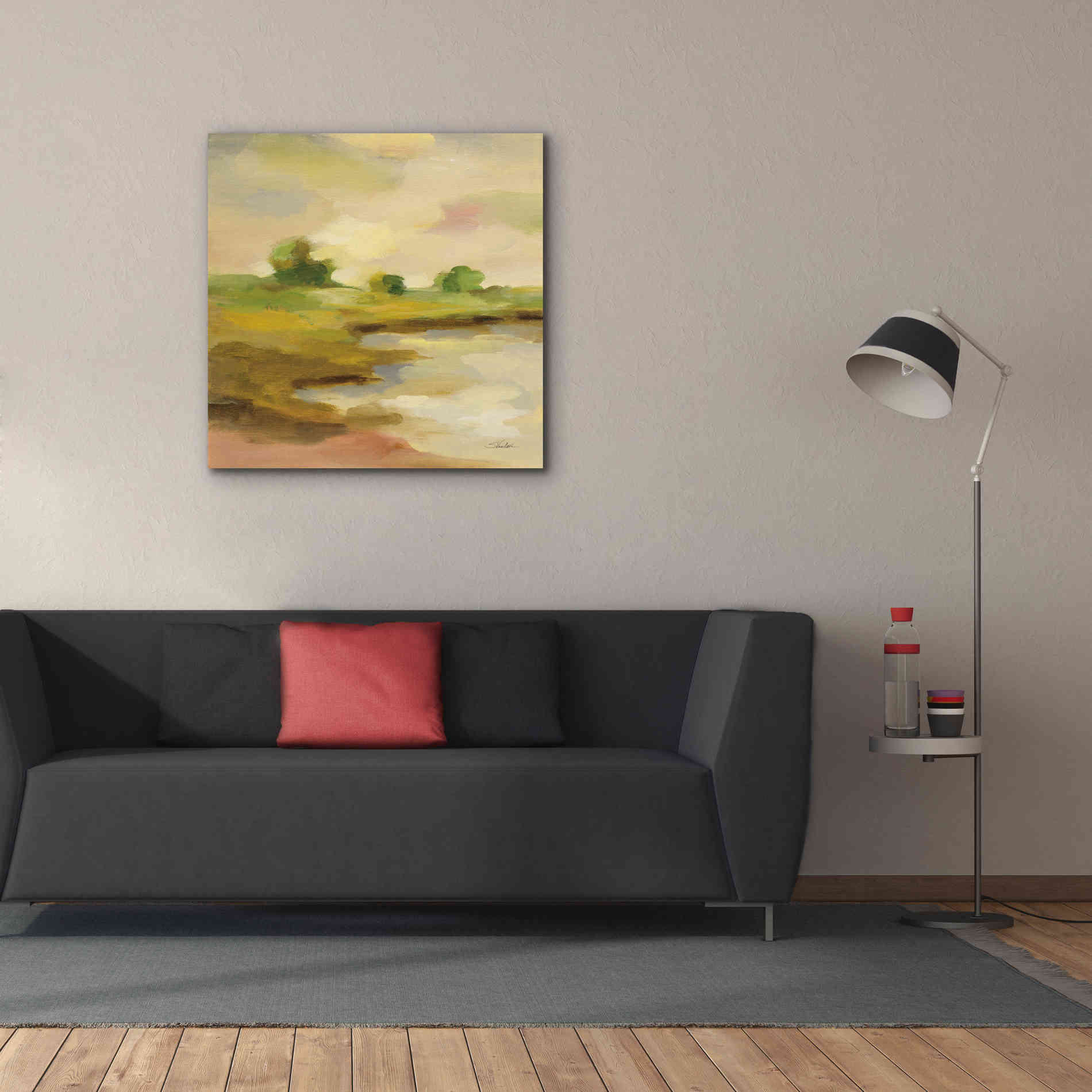 Epic Art 'Chartreuse Fields II' by Silvia Vassileva, Canvas Wall Art,37 x 37