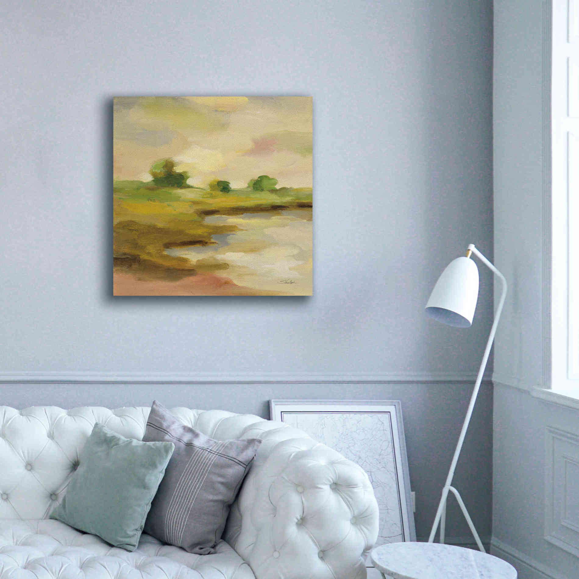 Epic Art 'Chartreuse Fields II' by Silvia Vassileva, Canvas Wall Art,37 x 37