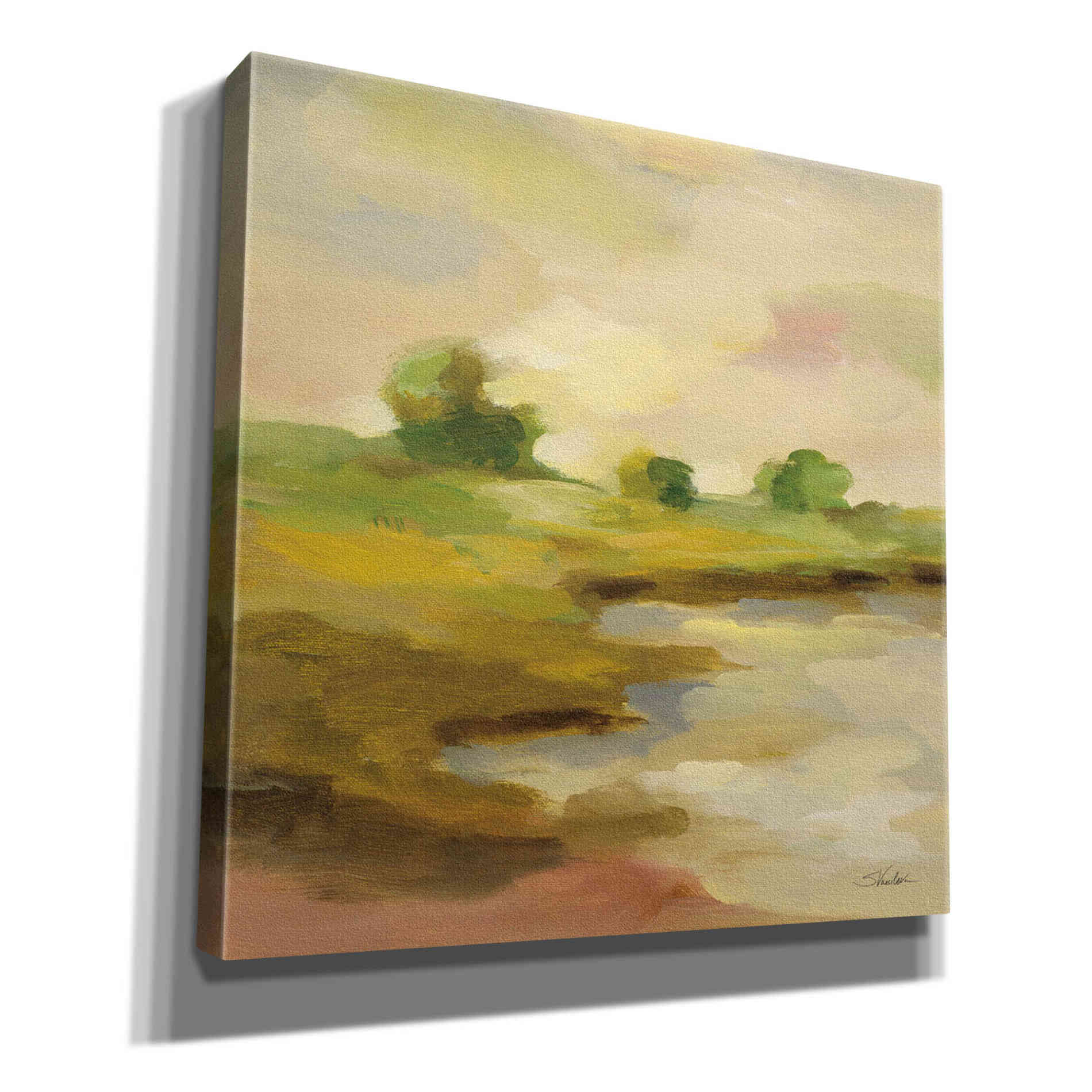 Epic Art 'Chartreuse Fields II' by Silvia Vassileva, Canvas Wall Art,12x12x1.1x0,18x18x1.1x0,26x26x1.74x0,37x37x1.74x0