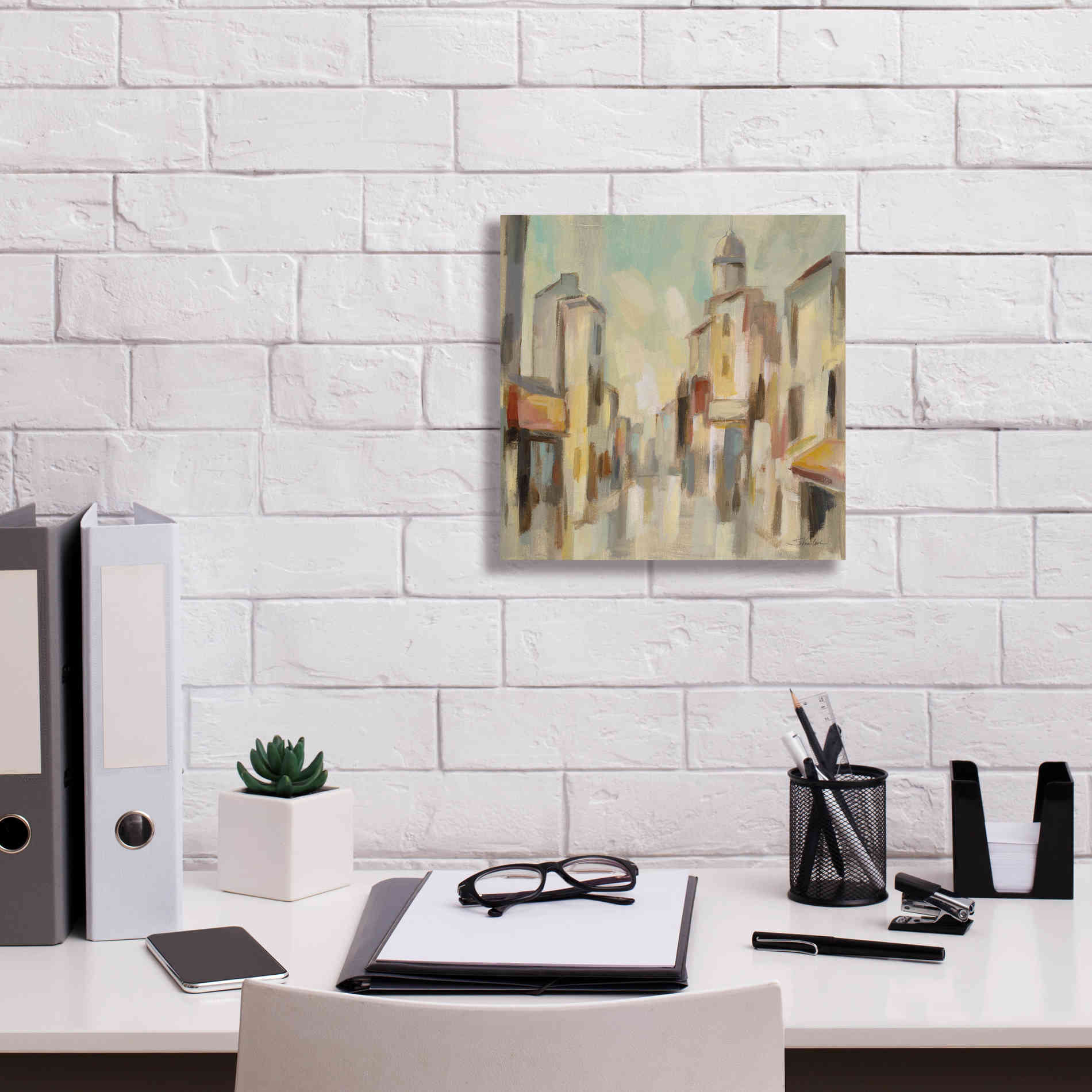 Epic Art 'Pastel Street I' by Silvia Vassileva, Canvas Wall Art,12 x 12