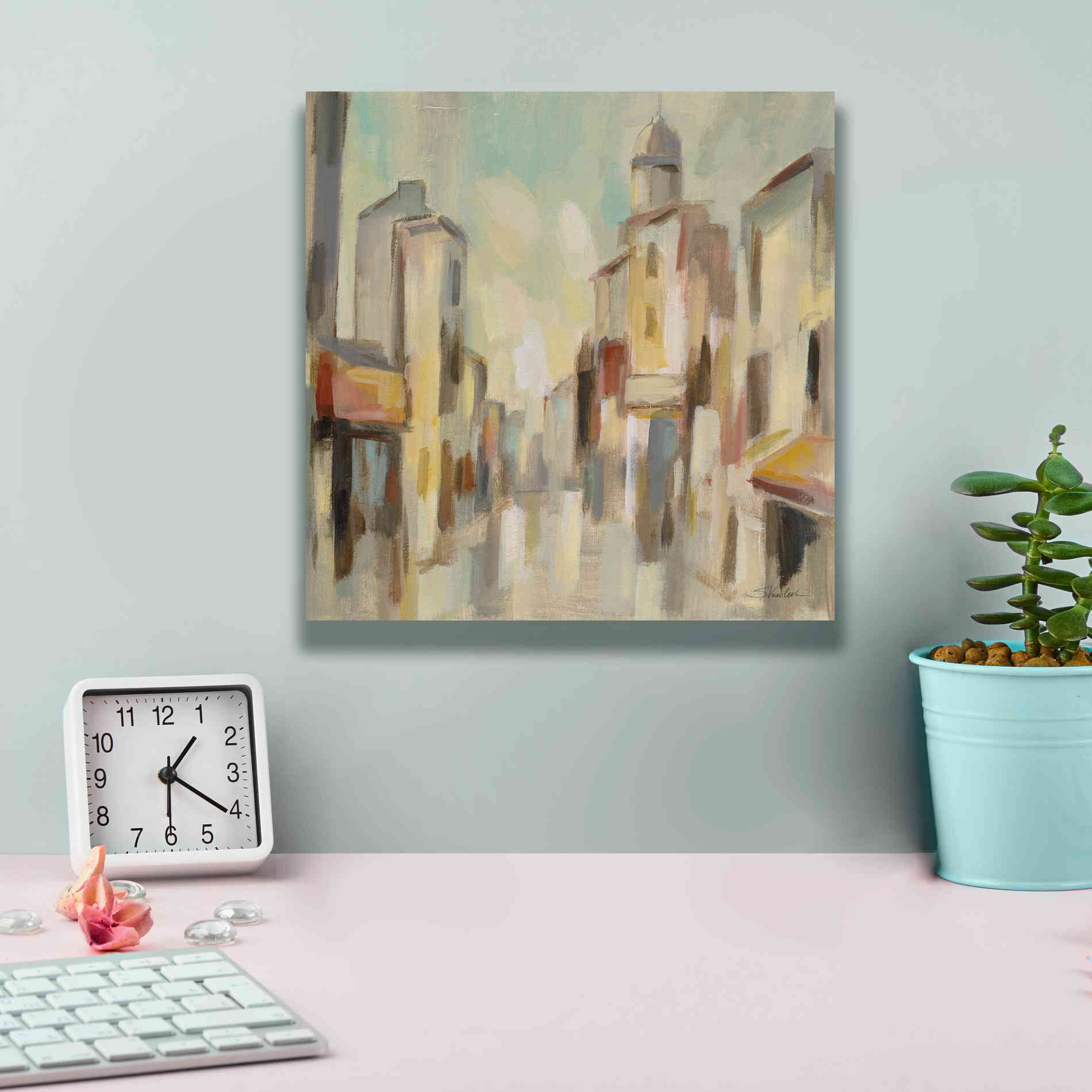 Epic Art 'Pastel Street I' by Silvia Vassileva, Canvas Wall Art,12 x 12