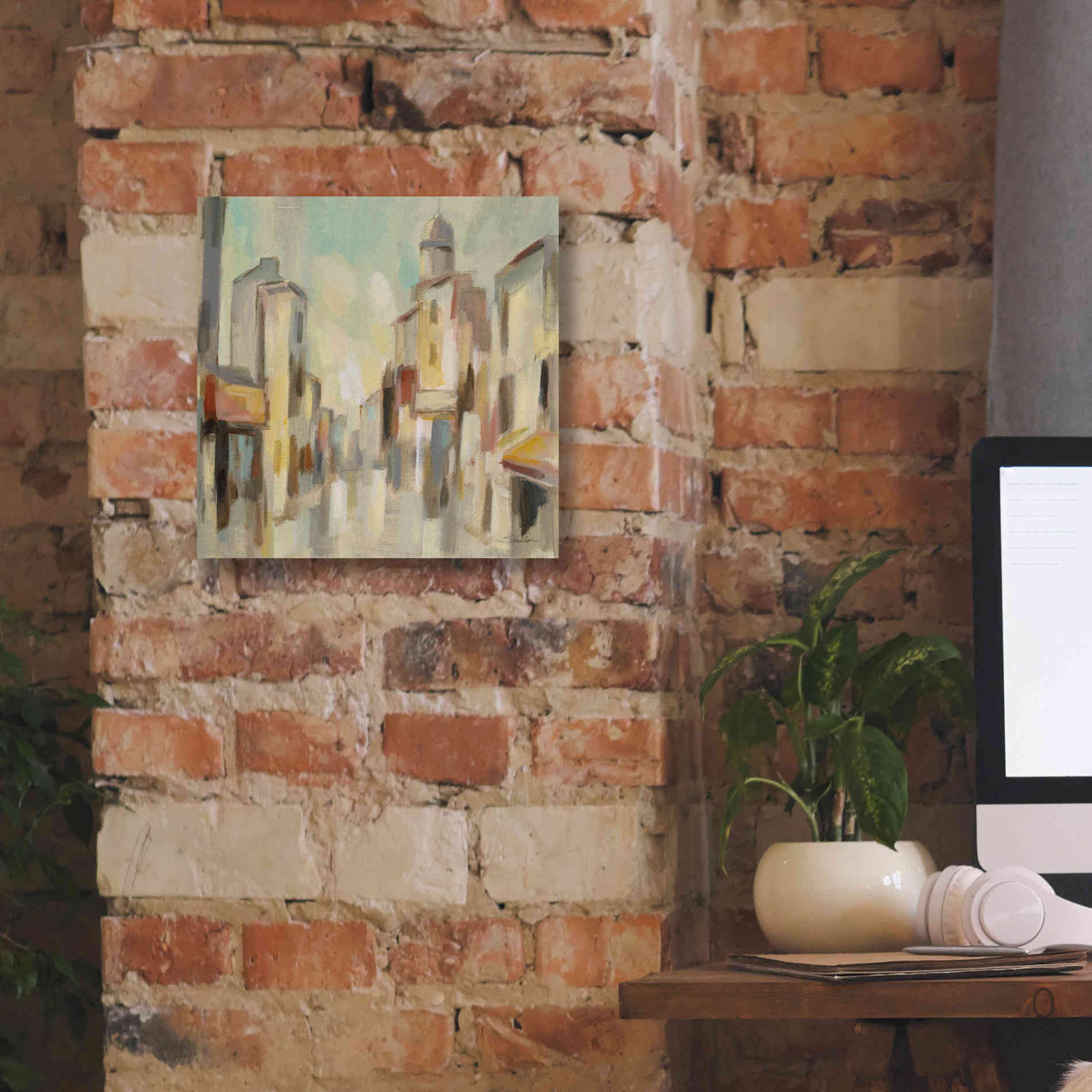 Epic Art 'Pastel Street I' by Silvia Vassileva, Canvas Wall Art,12 x 12