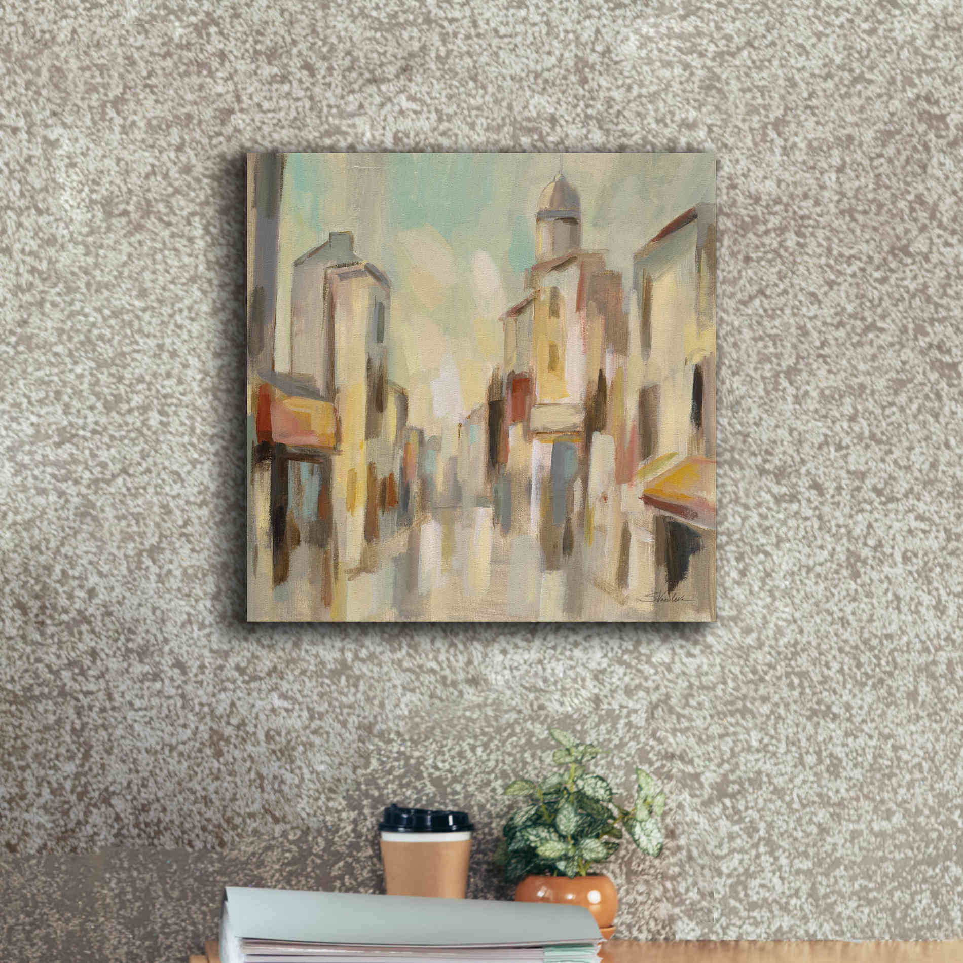 Epic Art 'Pastel Street I' by Silvia Vassileva, Canvas Wall Art,18 x 18