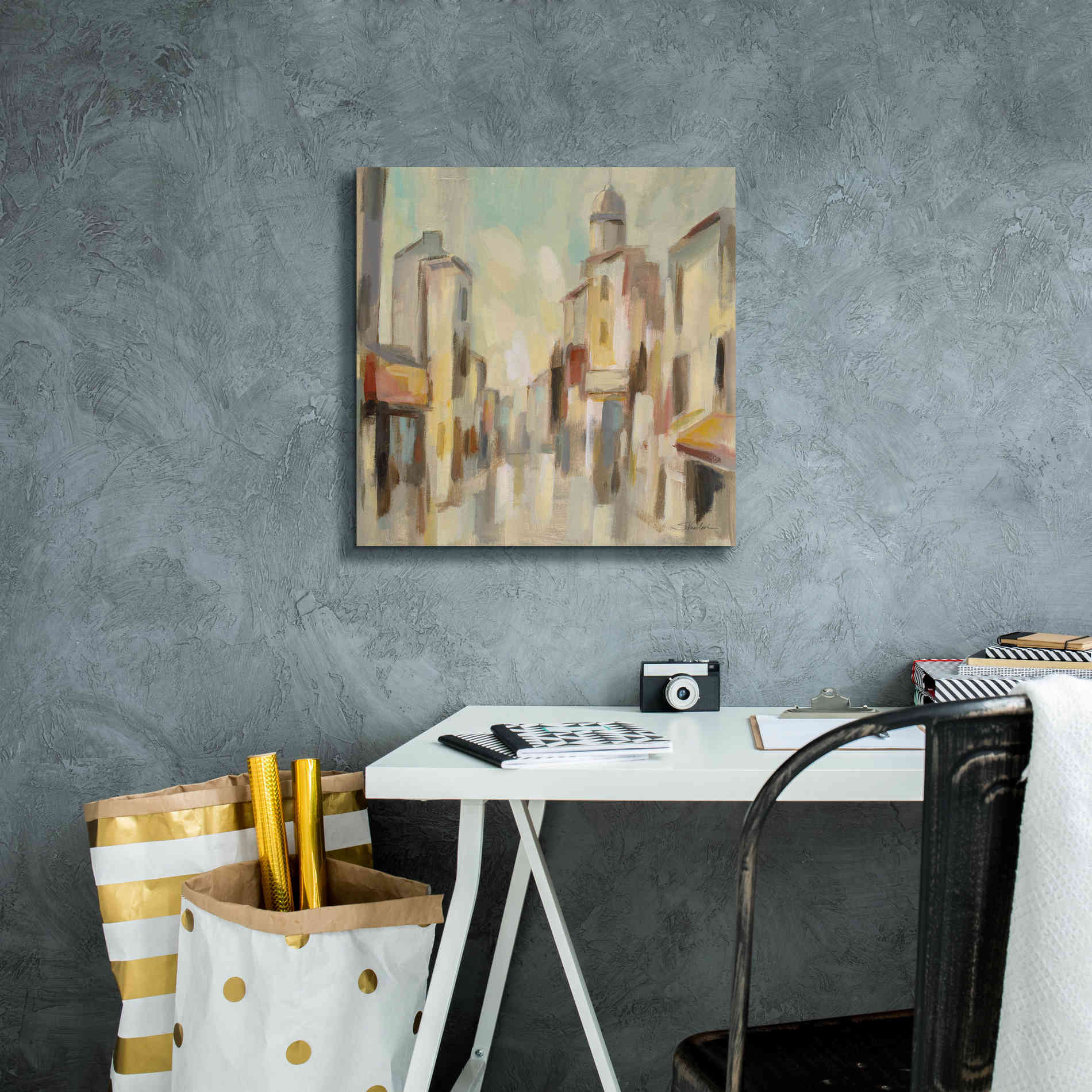 Epic Art 'Pastel Street I' by Silvia Vassileva, Canvas Wall Art,18 x 18