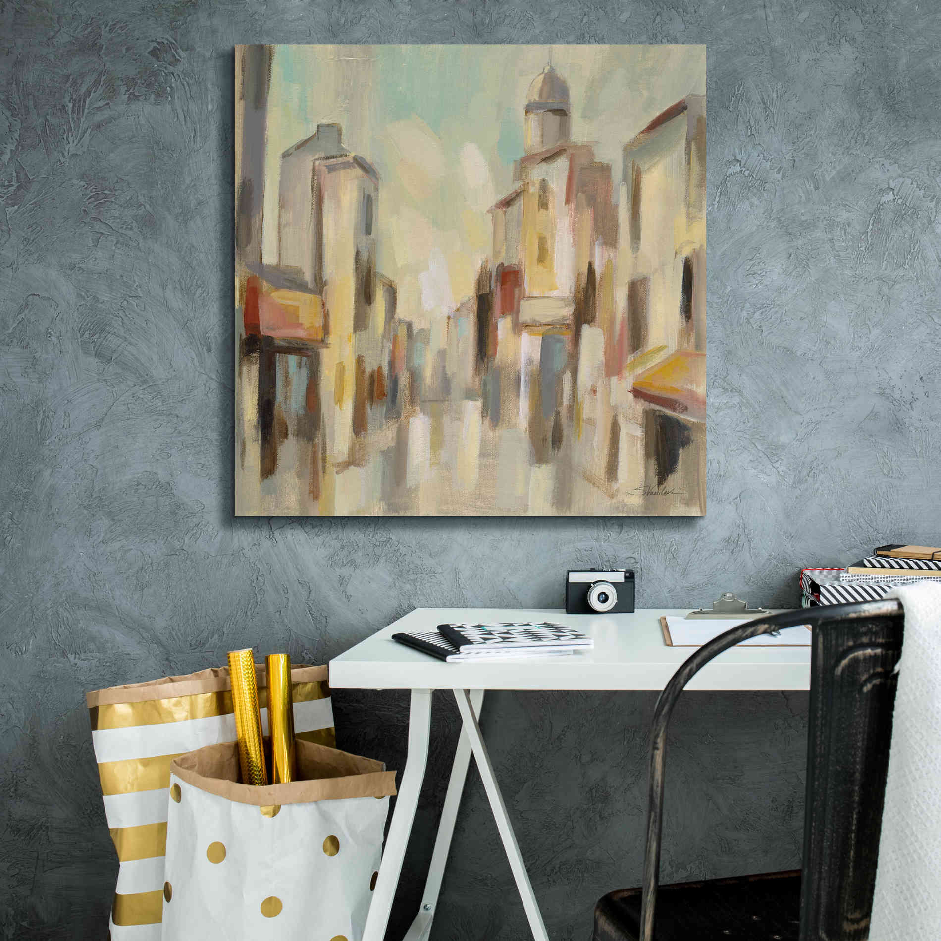 Epic Art 'Pastel Street I' by Silvia Vassileva, Canvas Wall Art,26 x 26