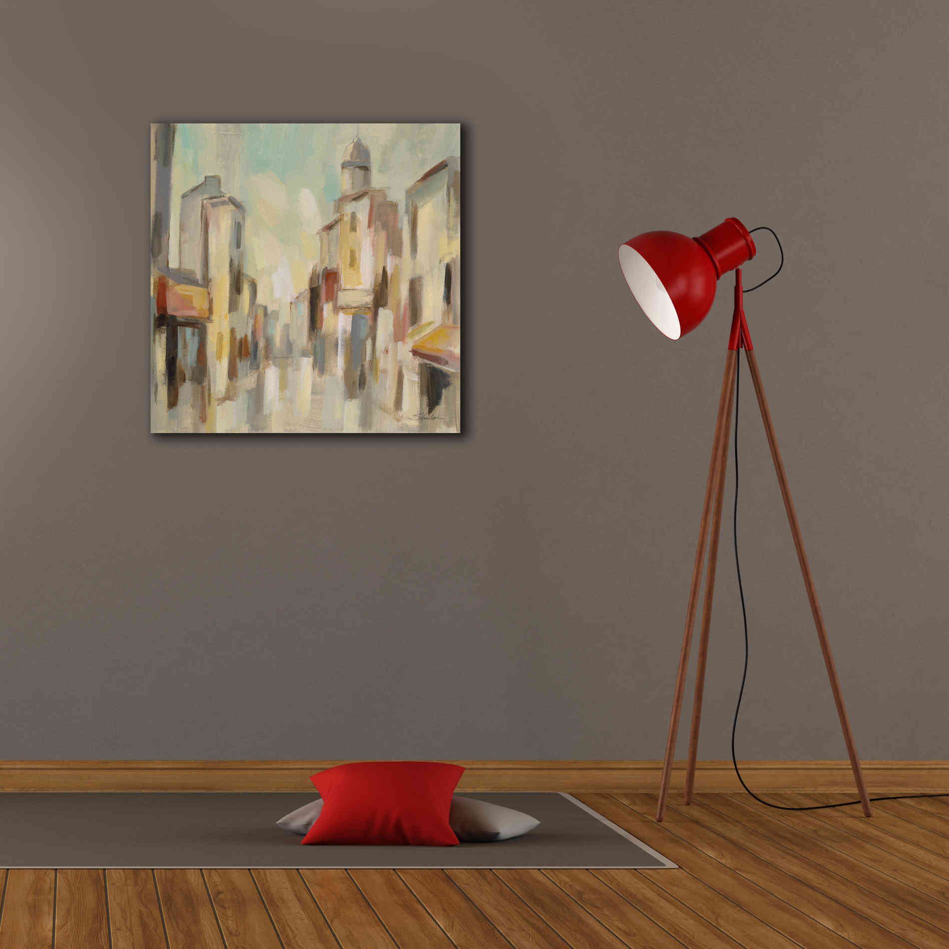 Epic Art 'Pastel Street I' by Silvia Vassileva, Canvas Wall Art,26 x 26