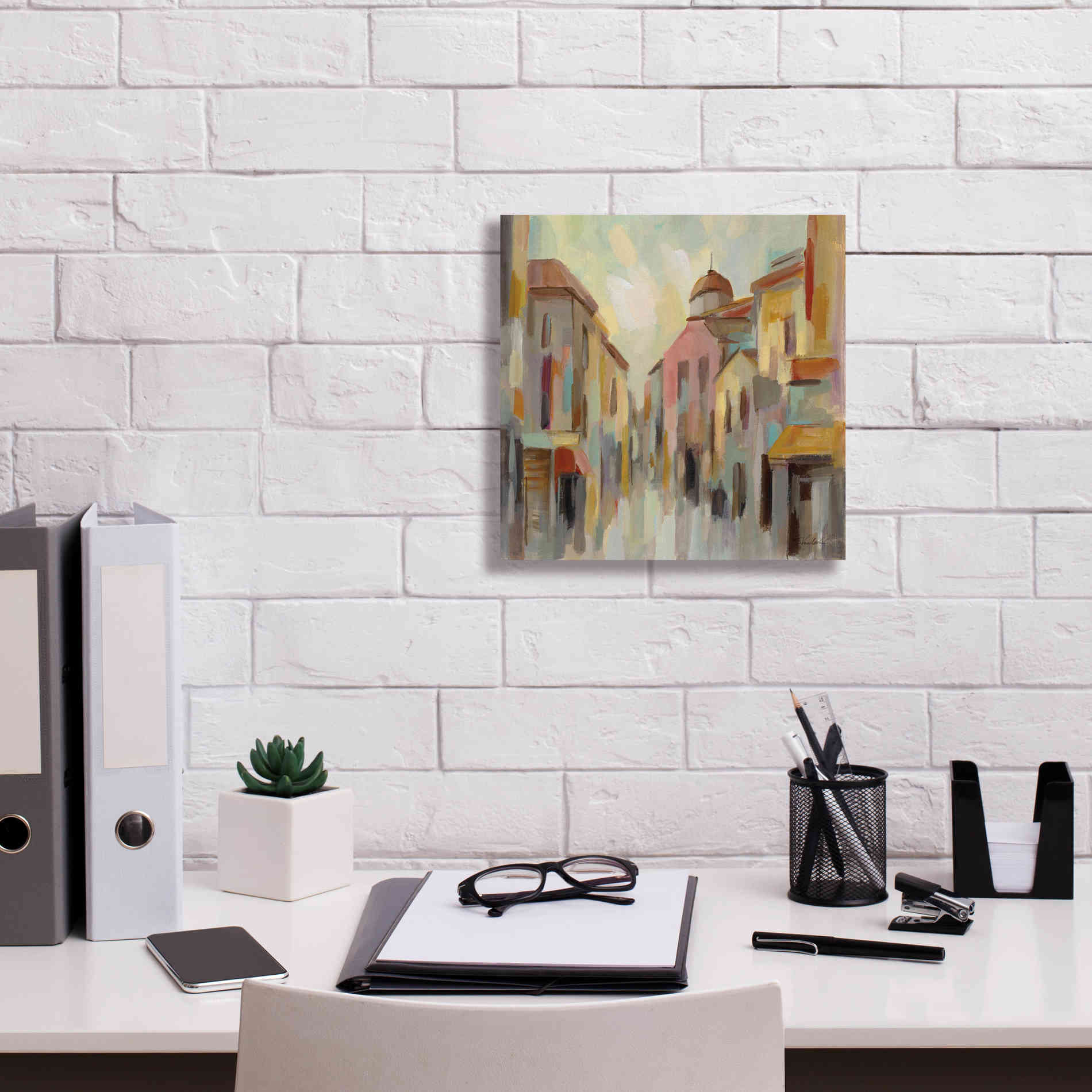 Epic Art 'Pastel Street II' by Silvia Vassileva, Canvas Wall Art,12 x 12