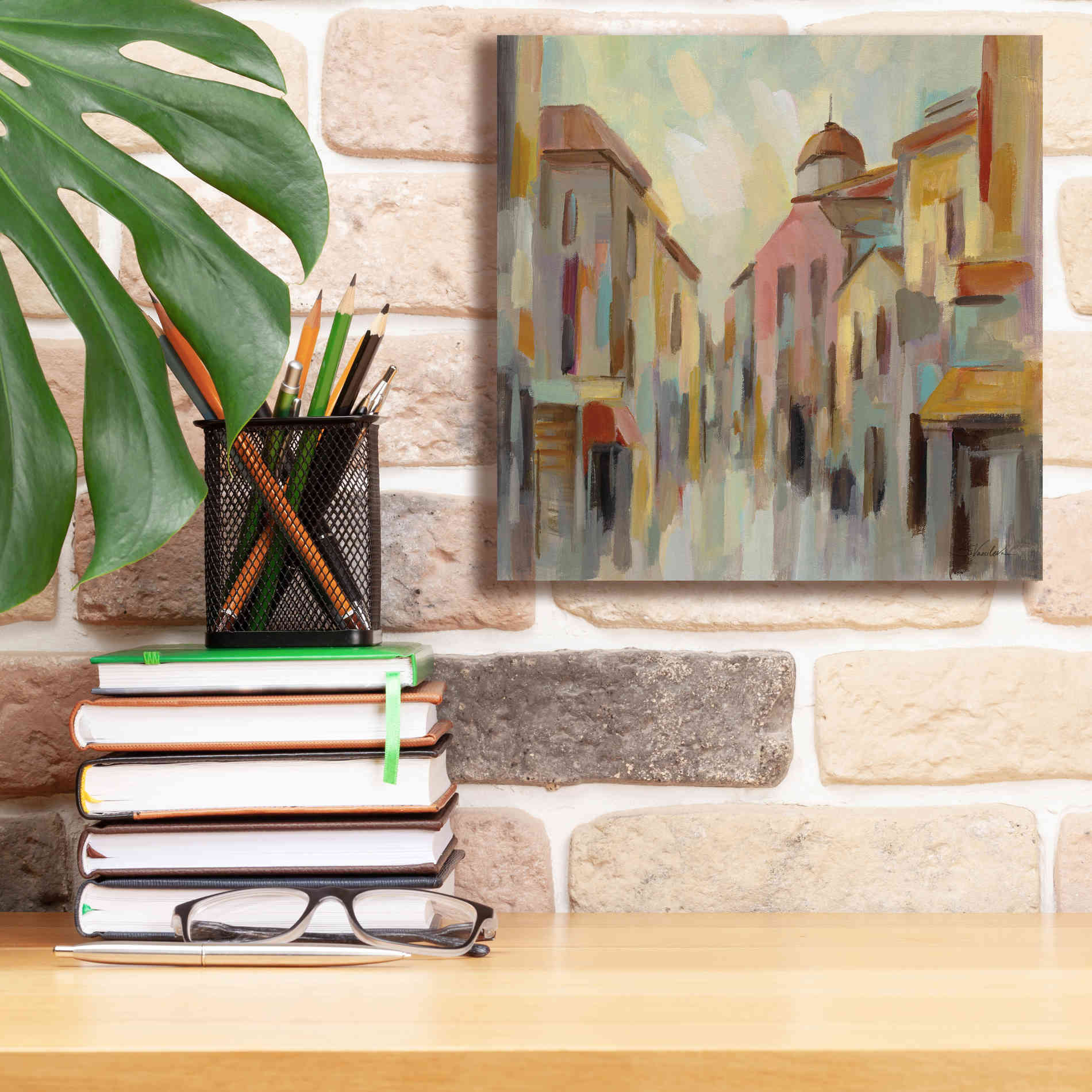 Epic Art 'Pastel Street II' by Silvia Vassileva, Canvas Wall Art,12 x 12