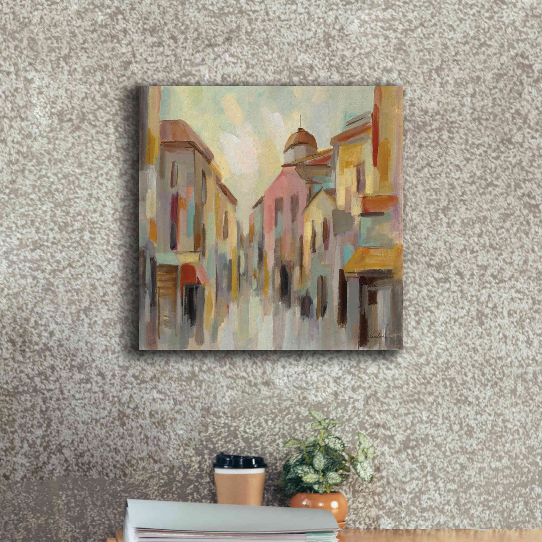 Epic Art 'Pastel Street II' by Silvia Vassileva, Canvas Wall Art,18 x 18