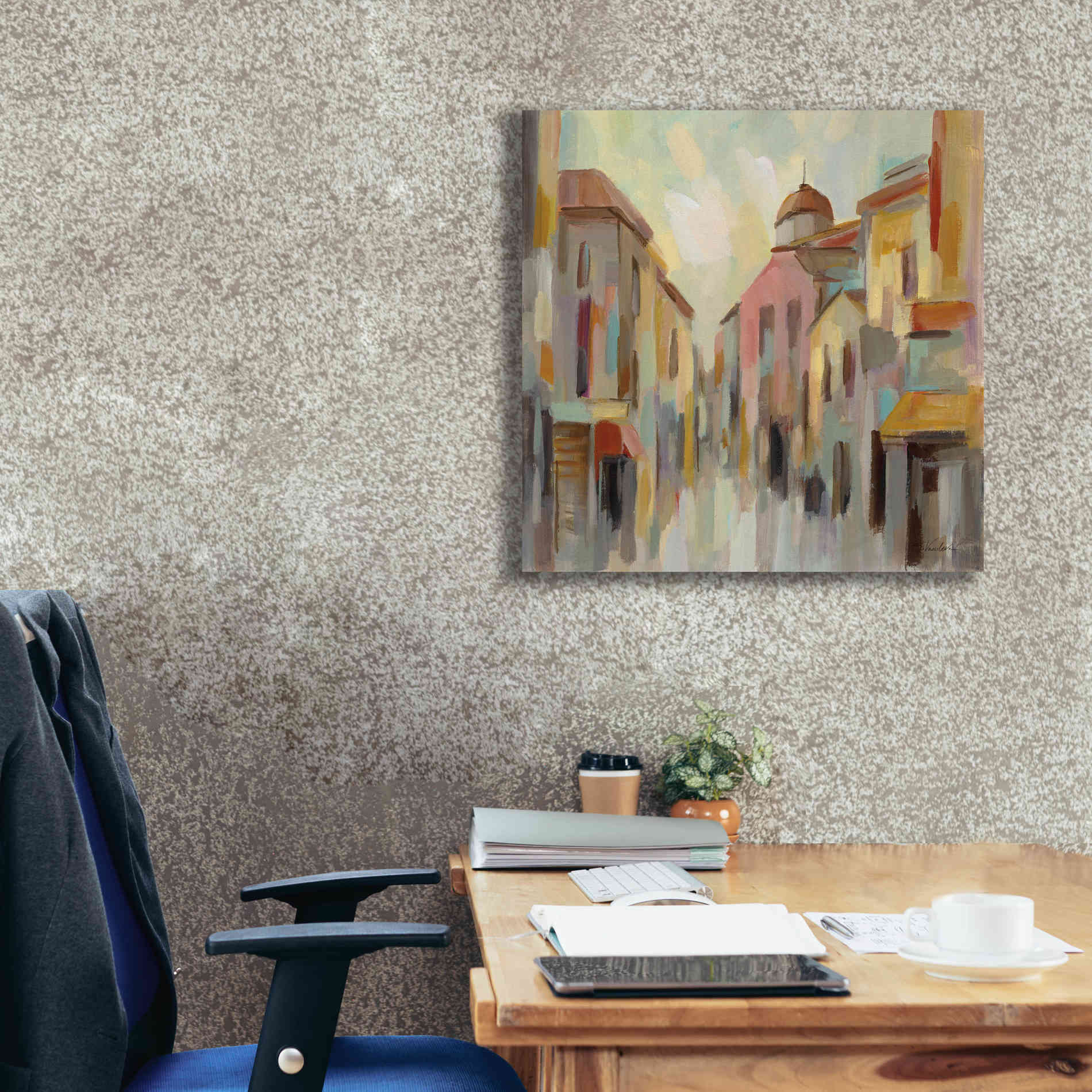 Epic Art 'Pastel Street II' by Silvia Vassileva, Canvas Wall Art,26 x 26