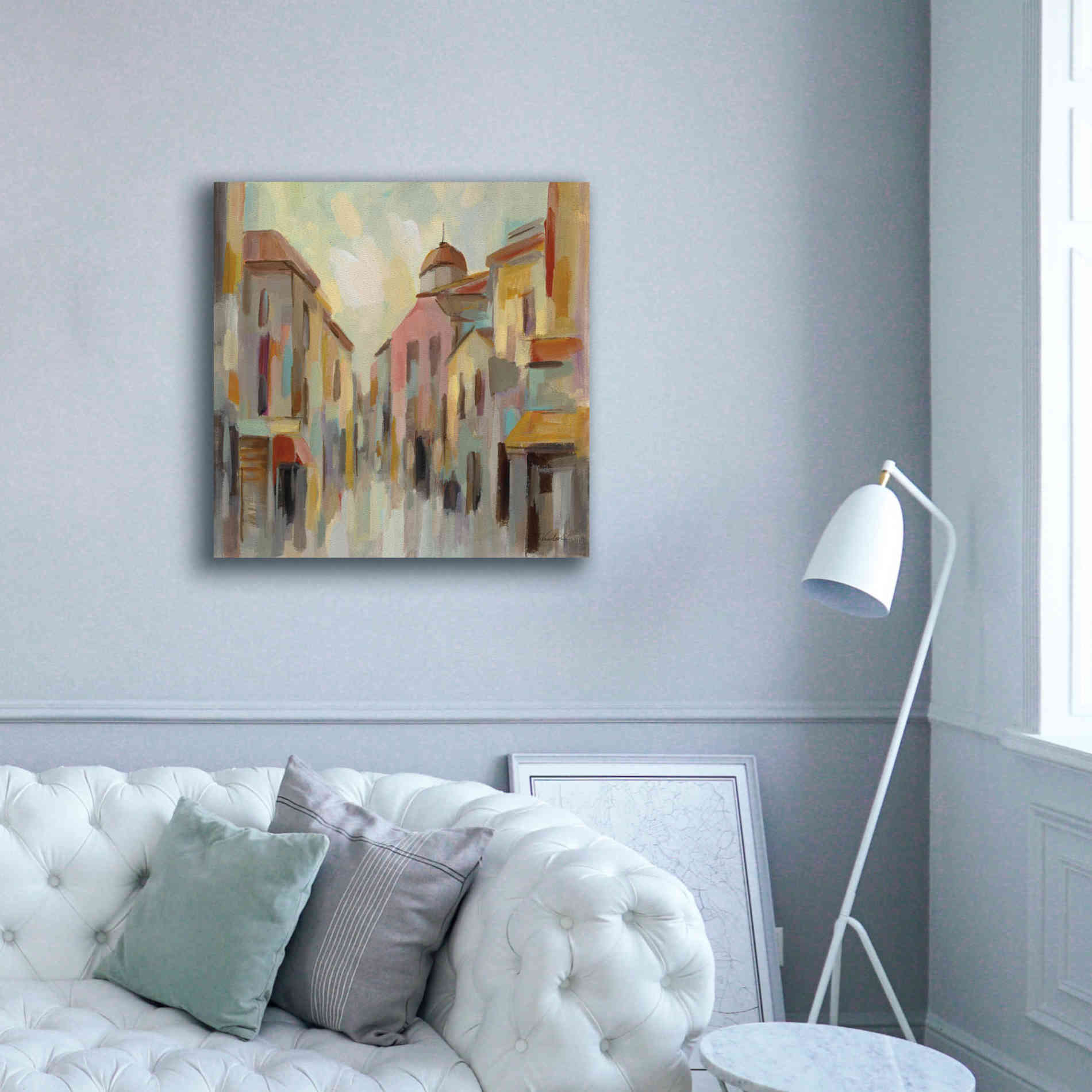Epic Art 'Pastel Street II' by Silvia Vassileva, Canvas Wall Art,37 x 37