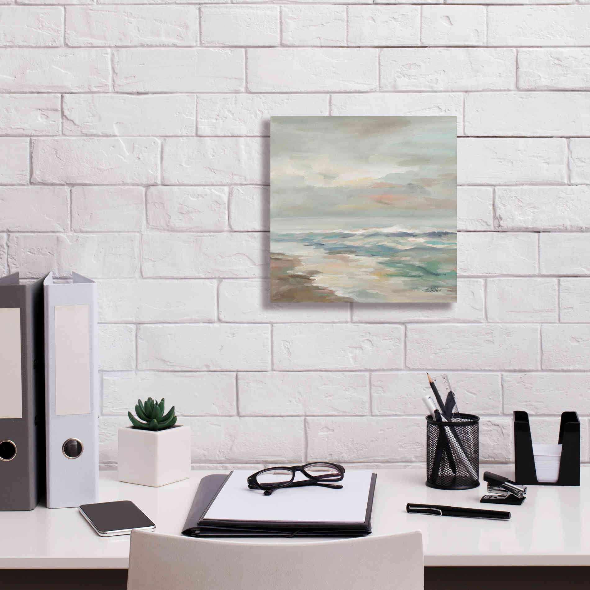 Epic Art 'Pastel Tide' by Silvia Vassileva, Canvas Wall Art,12 x 12