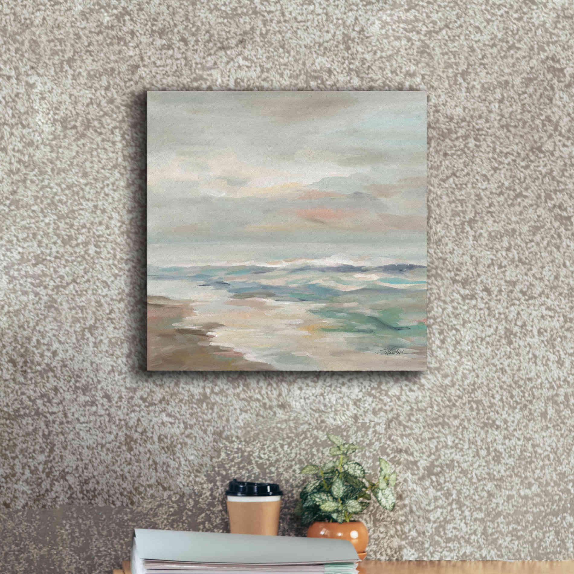 Epic Art 'Pastel Tide' by Silvia Vassileva, Canvas Wall Art,18 x 18
