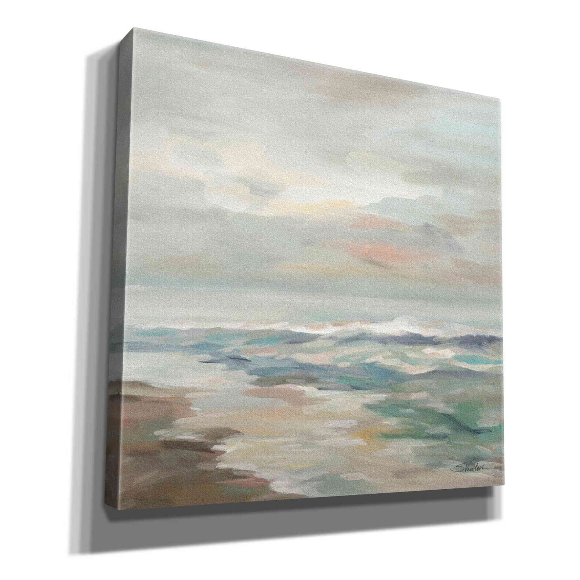 Epic Art 'Pastel Tide' by Silvia Vassileva, Canvas Wall Art,12x12x1.1x0,18x18x1.1x0,26x26x1.74x0,37x37x1.74x0