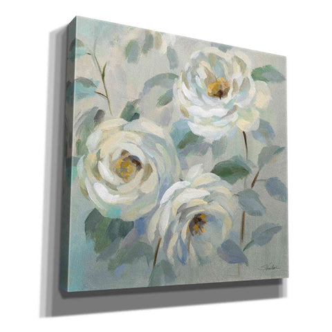 Image of 'Blue Gray Floral' by Silvia Vassileva, Canvas Wall Art,12x12x1.1x0,18x18x1.1x0,26x26x1.74x0,37x37x1.74x0