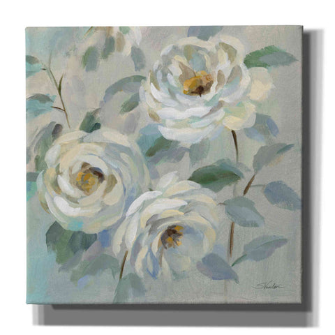 Image of 'Blue Gray Floral' by Silvia Vassileva, Canvas Wall Art,12x12x1.1x0,18x18x1.1x0,26x26x1.74x0,37x37x1.74x0