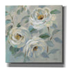 'Blue Gray Floral' by Silvia Vassileva, Canvas Wall Art,12x12x1.1x0,18x18x1.1x0,26x26x1.74x0,37x37x1.74x0