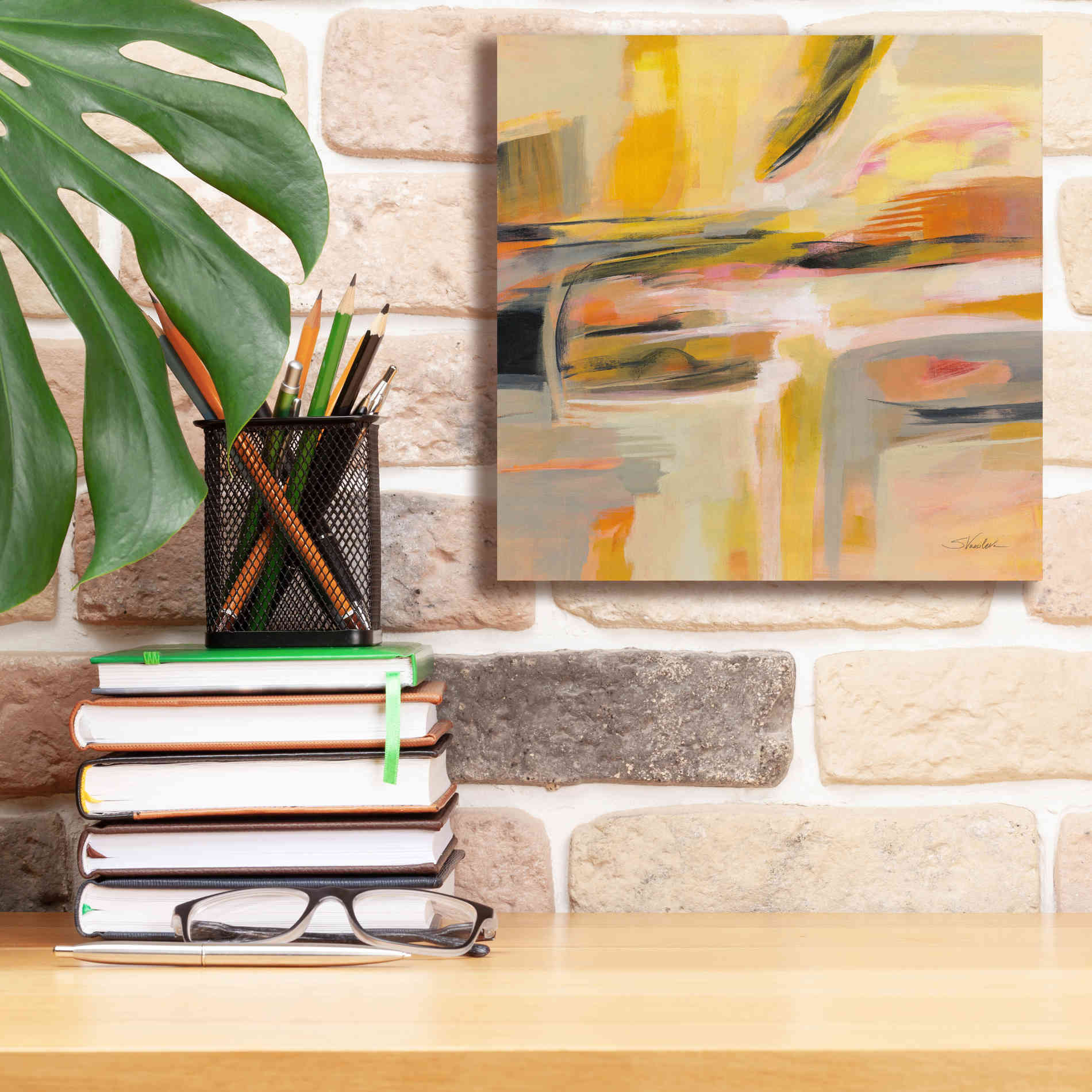 'Happy Sunshine' by Silvia Vassileva, Canvas Wall Art,12 x 12